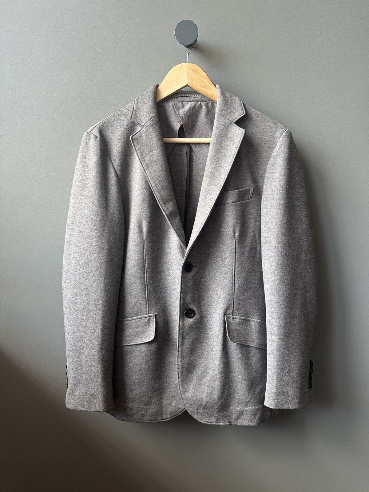 GU GU Classic Grey Two Button Blazer Size S Size 44R - 1 Thumbnail