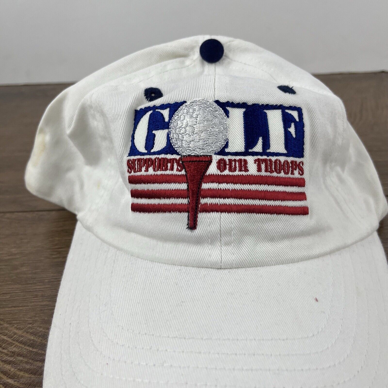 Other Golf Hat Support Our Troops Hat White Cap Hat Adjustable Hat Size ONE SIZE - 6 Thumbnail