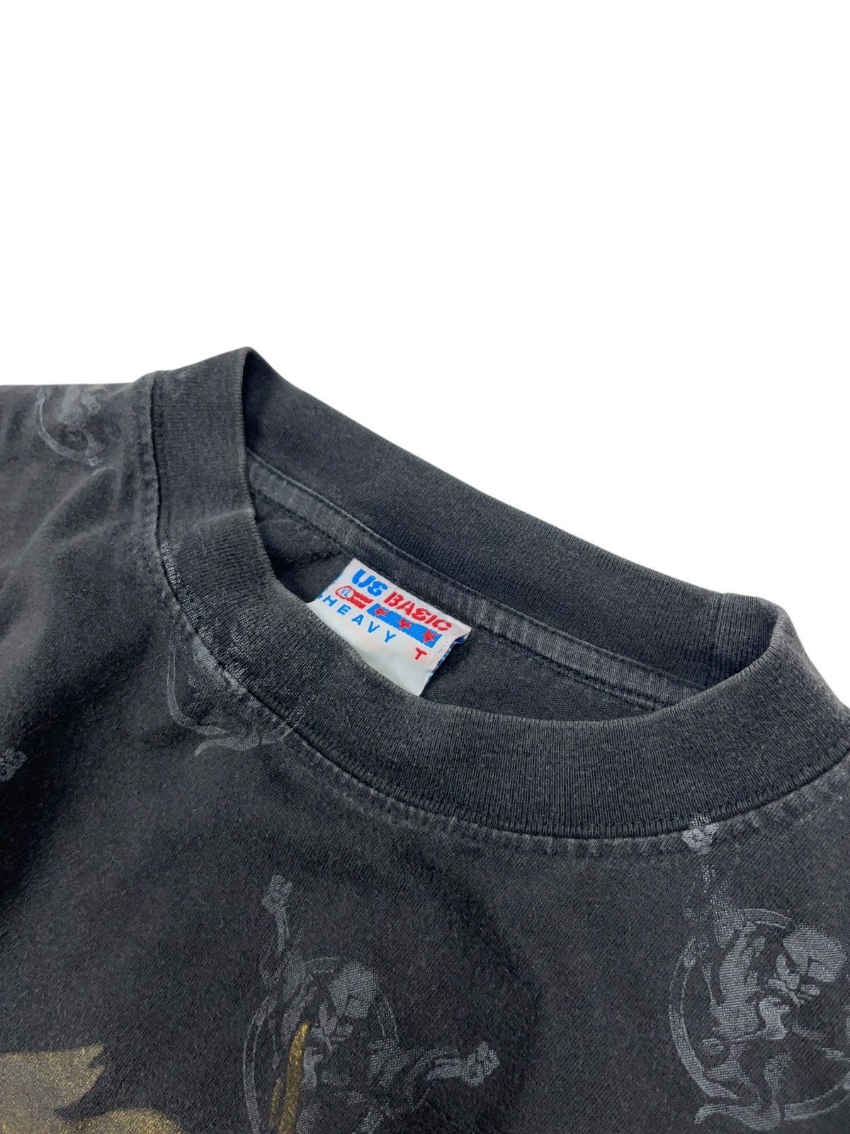 Thunderdome × Vintage Vintage 90s Thunderdome Wizard All Over Print T-shirt Gabber Size US XL / EU 56 / 4 - 5 Thumbnail