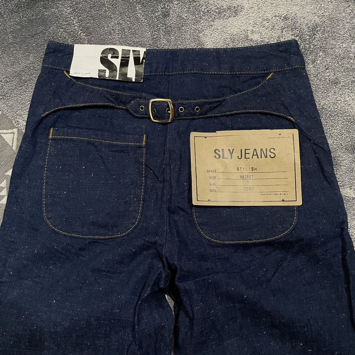 If Six Was Nine 🔥SLY Blue indigo buckle back Flare jeans Size US 28 / EU 44 - 3 Thumbnail