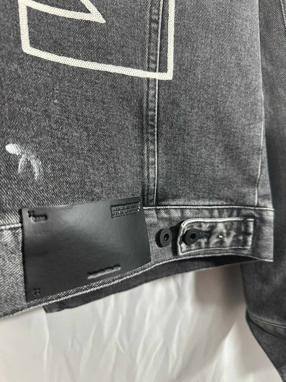 Off-White OFF WHITE DENIM STRIPER JACKET Size US L / EU 52-54 / 3 - 12 Thumbnail