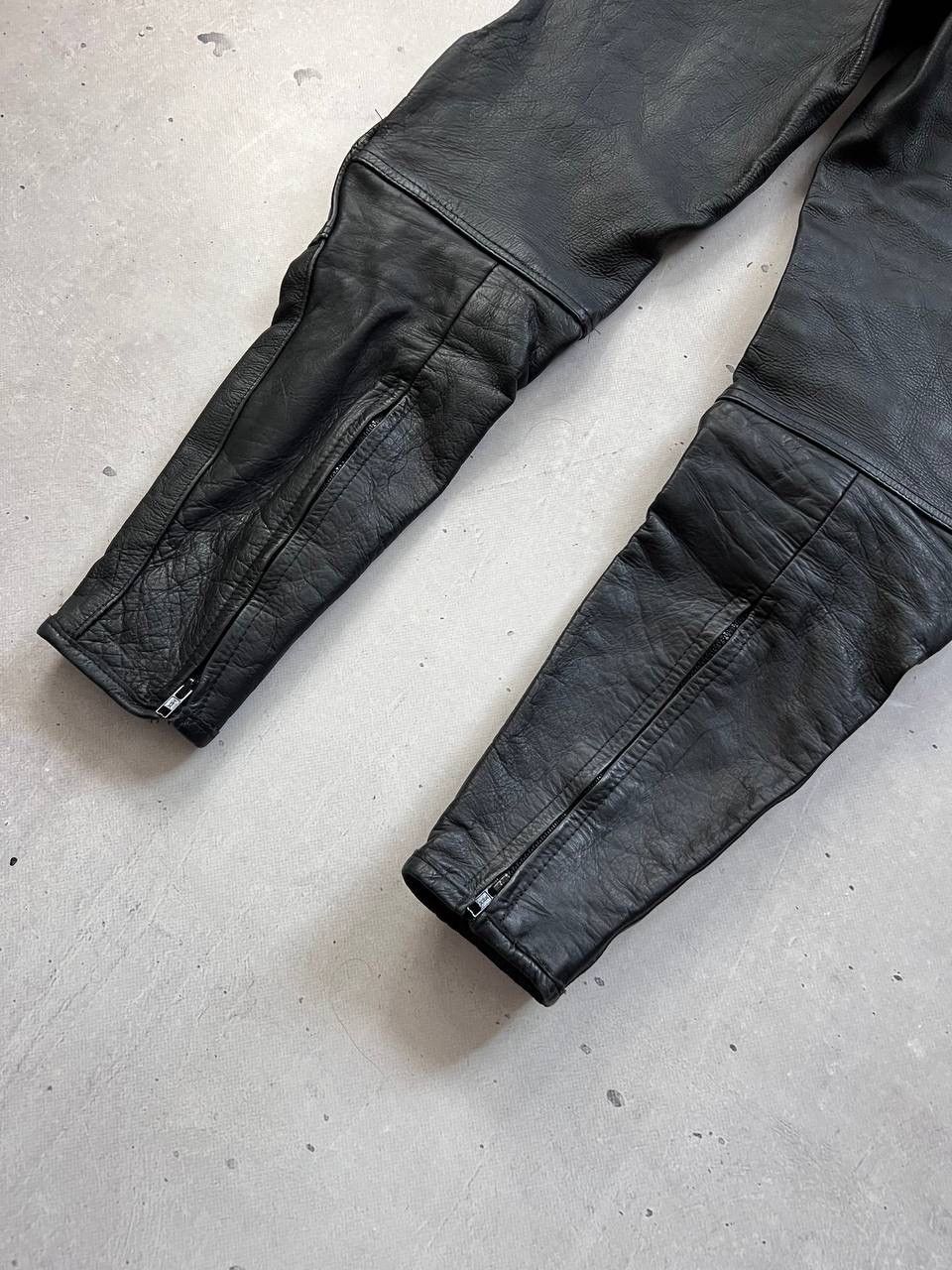 Genuine Leather IXS Design Vintage Leather MOTO Pants Y2K Race Equipment Size US 30 / EU 46 - 5 Thumbnail