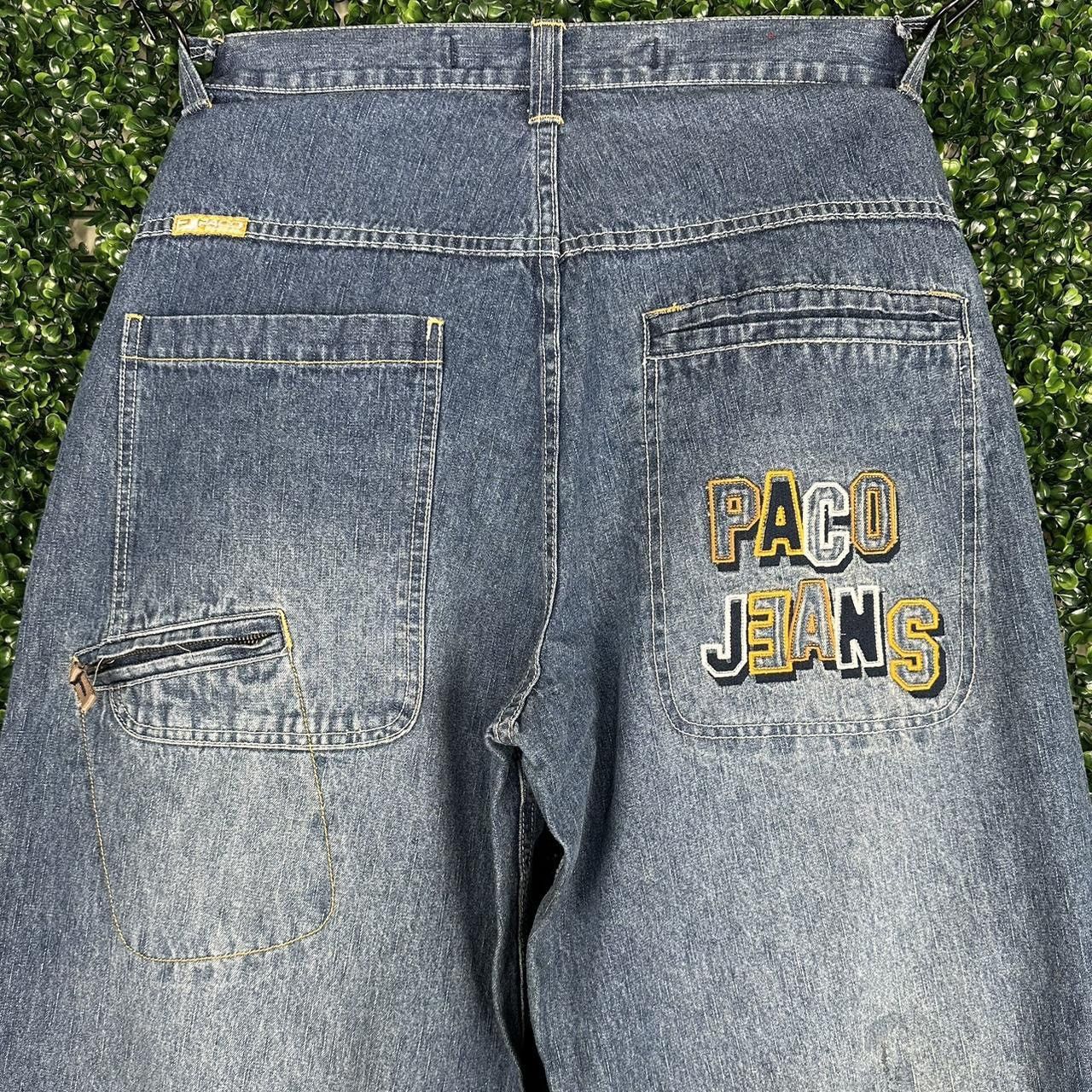 image of Deadstock Jnco Style Paco Wide Leg Baggy Jeans in Navy, Men's (Size 34)