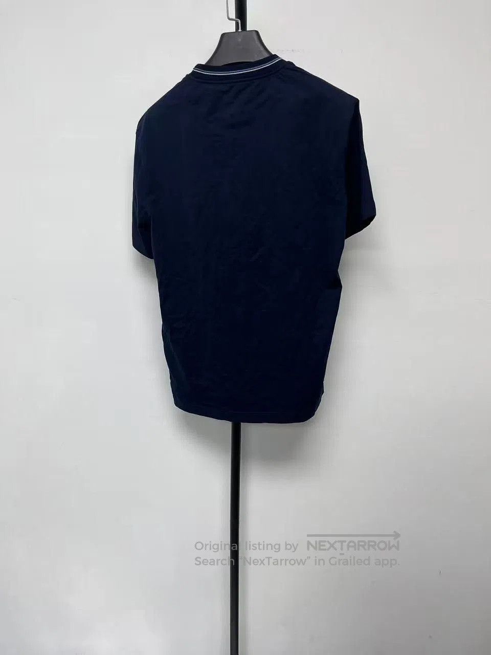 Prada Prada Men's Solid Cotton Embroidered Logo T-Shirt. Size US S / EU 44-46 / 1 - 2 Thumbnail