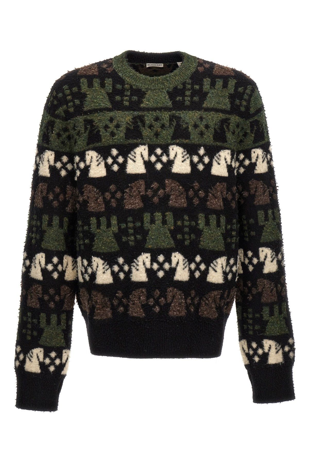 image of Burberry Chess Sweater, Men's (Size 2XL)