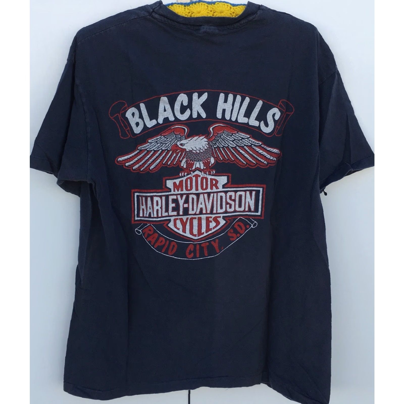 Hanes VINTAGE Harley Davidson Motorcycles T Shirt Black Hills Rally ’87 XL Men Hanes 100% Cotton Graphic Tee Short Sleeve Black 1980s Size US XL / EU 56 / 4 - 3 Thumbnail