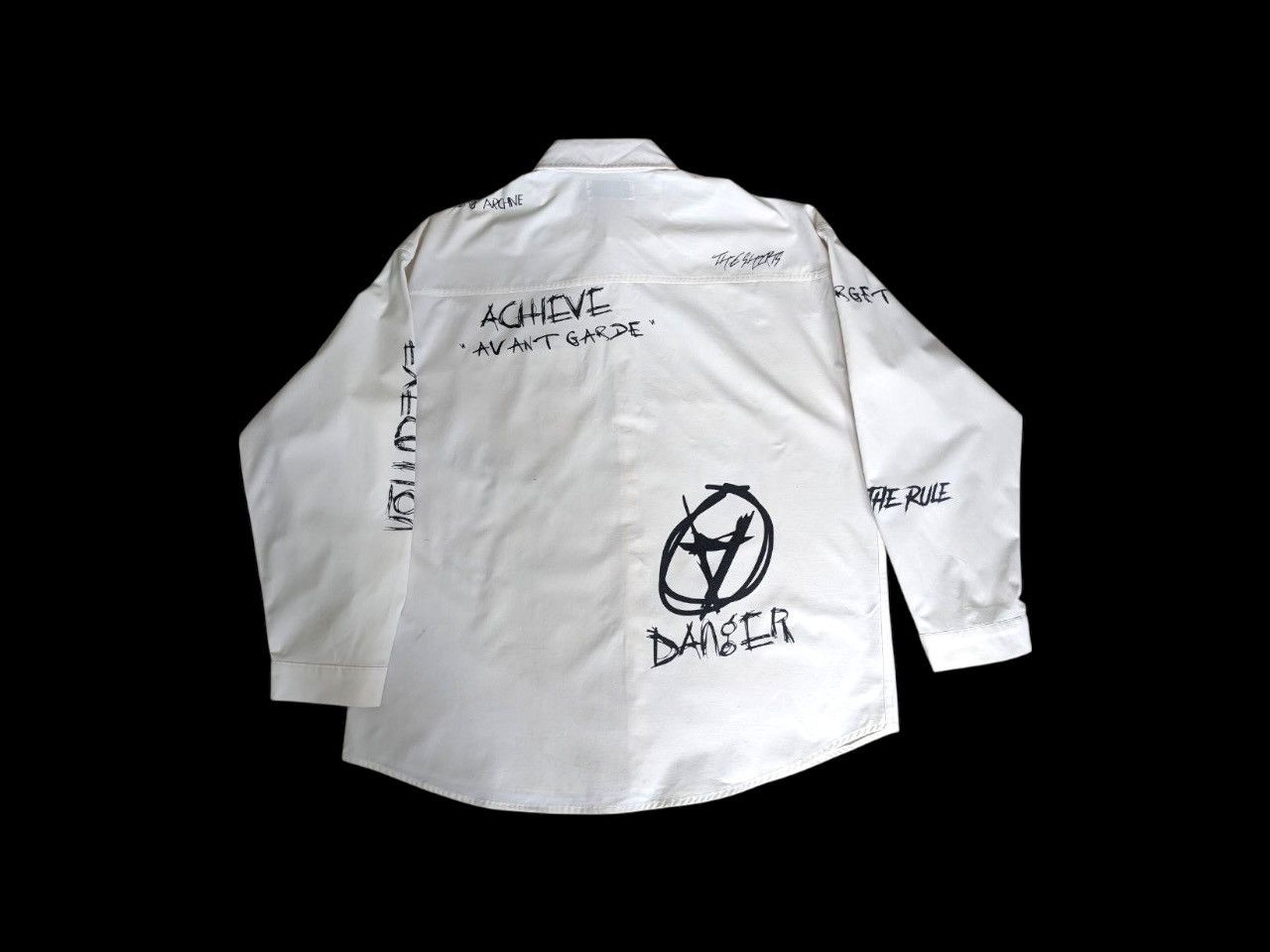Japanese Brand SEDITIONARIES ANARCHY LONGSLEEVE BUTTON UP SHIRT 2ND ARCHIVE Size US XL / EU 56 / 4 - 2 Thumbnail