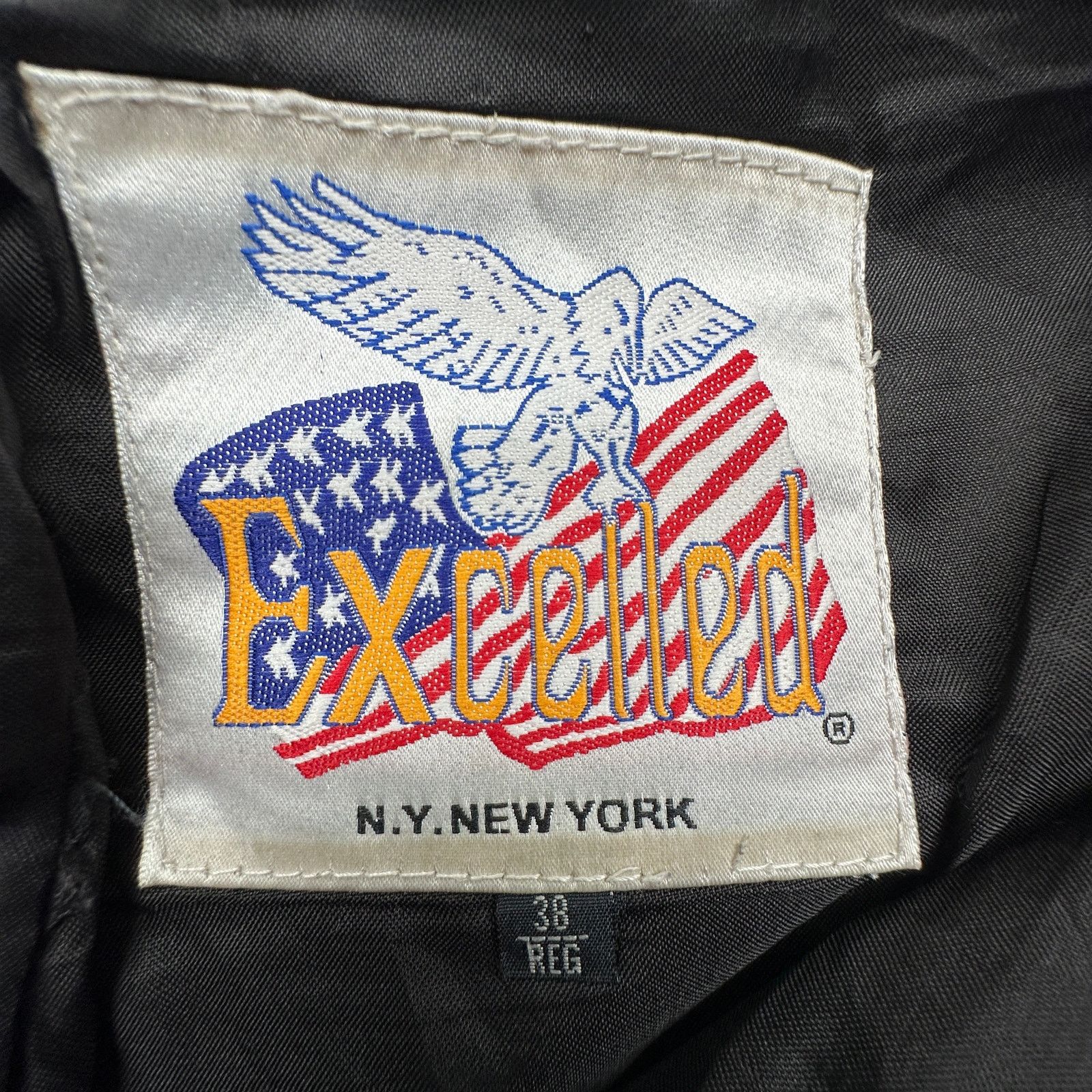 イーグル Vintage Excelled New York Leather Pants Men 38x35 Motorcycle