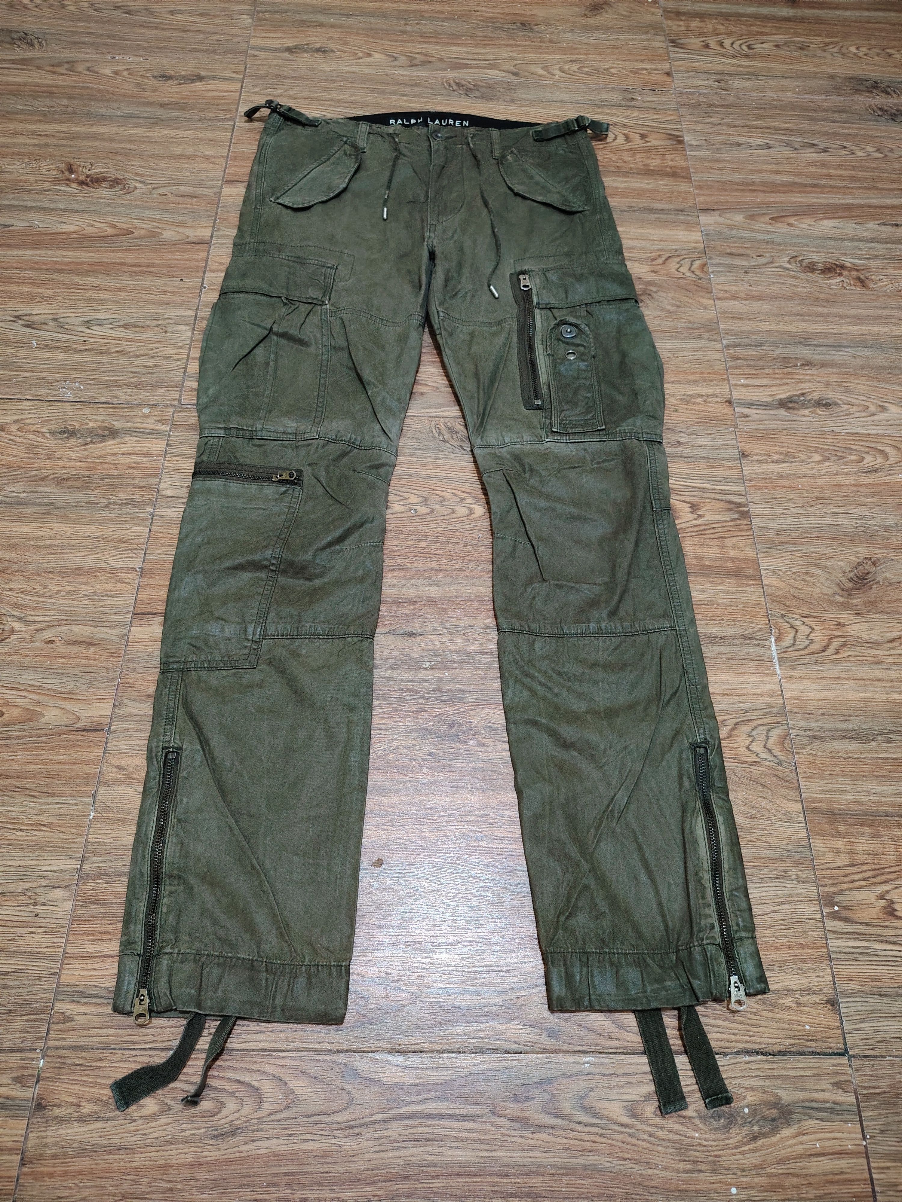 Ralph Lauren RALPHLAUREN-BlackLabel- 'The Courier' Waxed Biker Cargo Pant Size US 33 - 2 Thumbnail