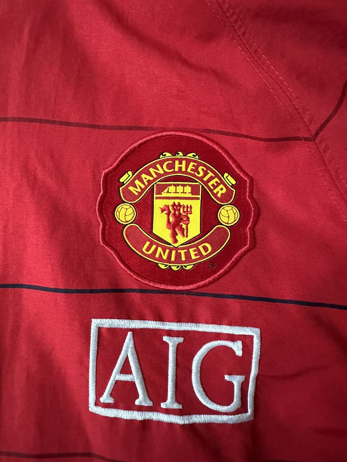 Nike Nike Manchester United 2008-2009 Vintage Red Track Jacket Size US L / EU 52-54 / 3 - 6 Thumbnail