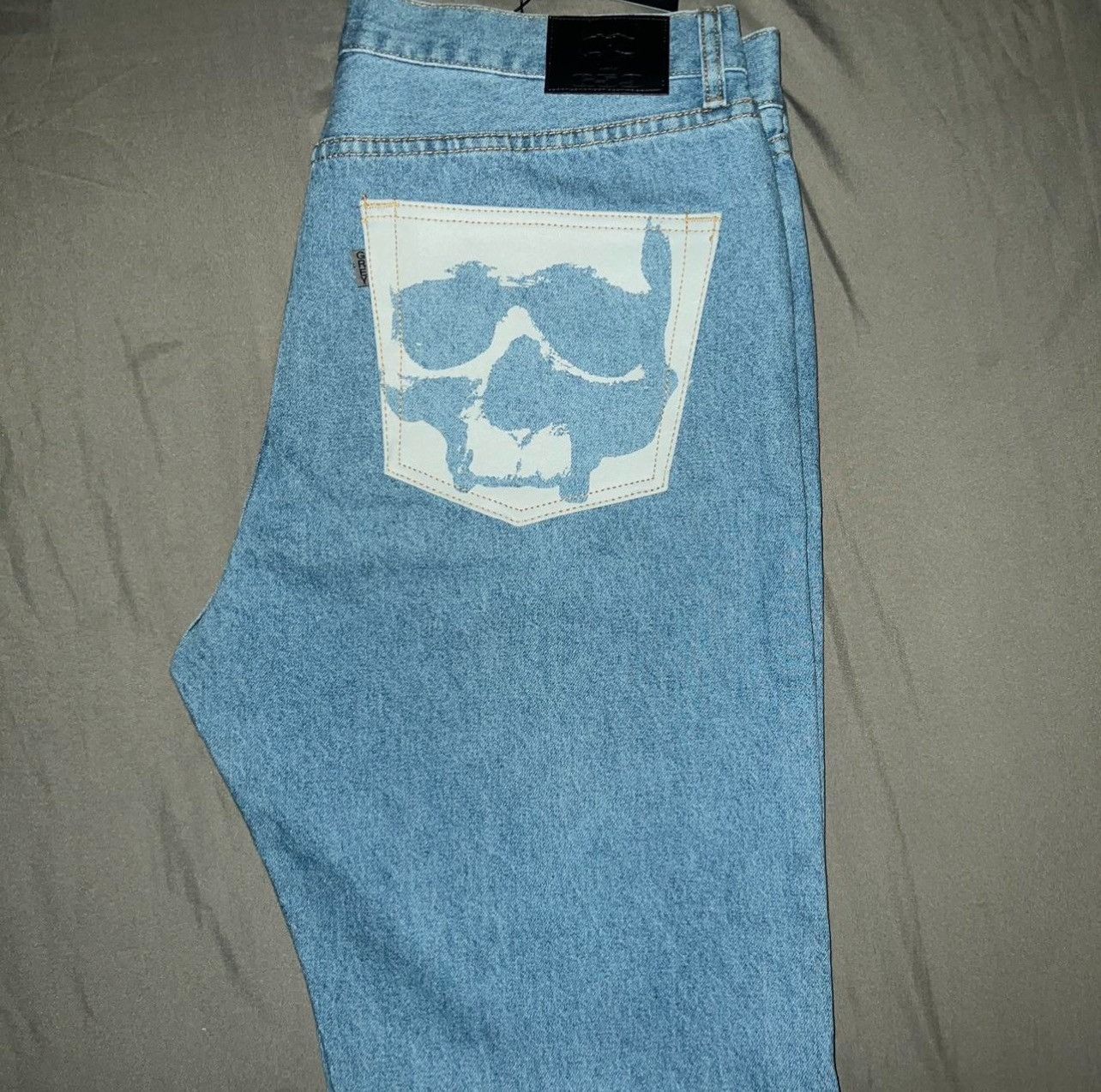 G59 Records G59 Skull Denim Jeans Size US 36 / EU 52 - 1 Thumbnail