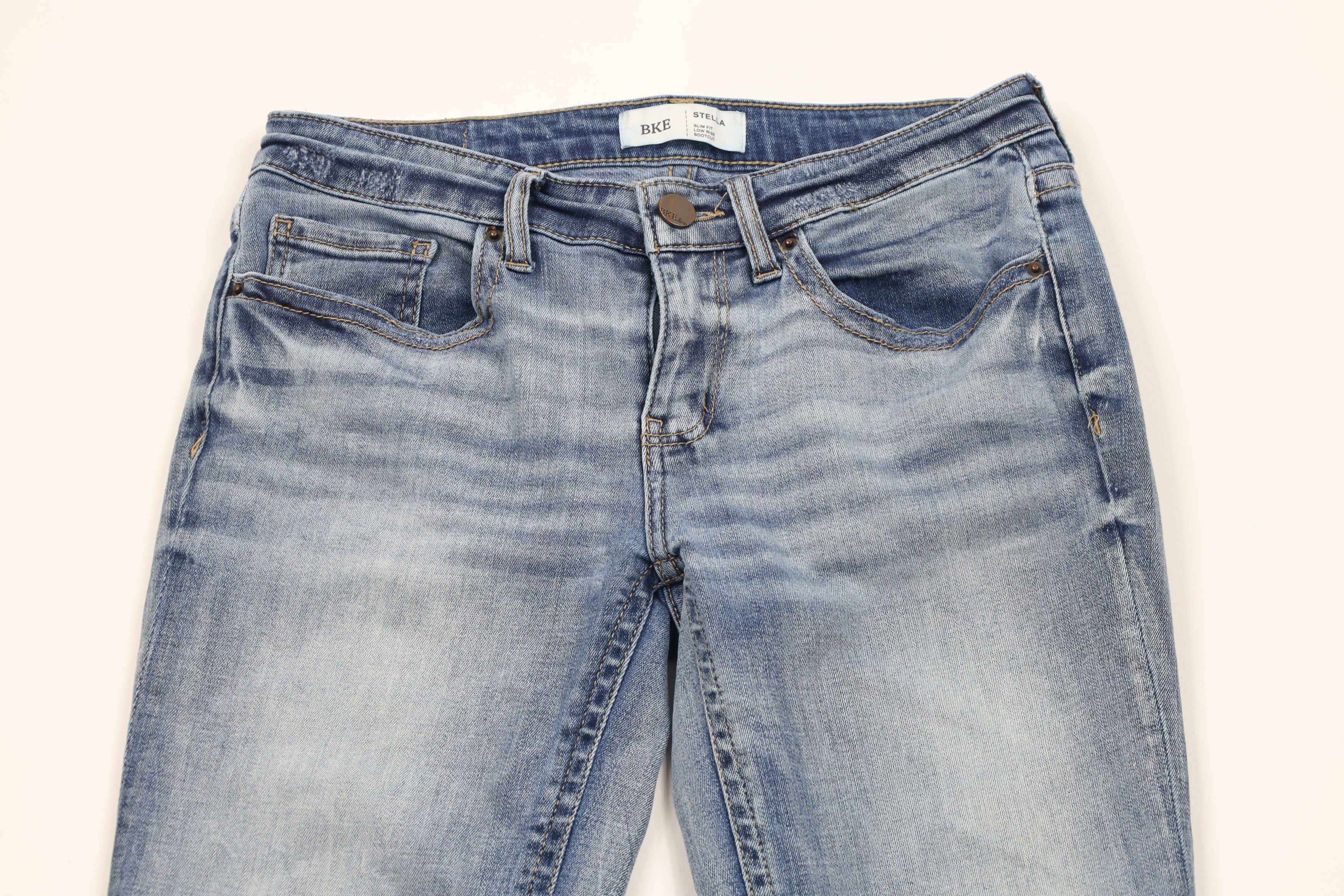 Vintage Buckle BKE Stella Slim Fit Low Rise Bootcut Denim Jeans Size 28" / US 6 / IT 42 - 2 Thumbnail
