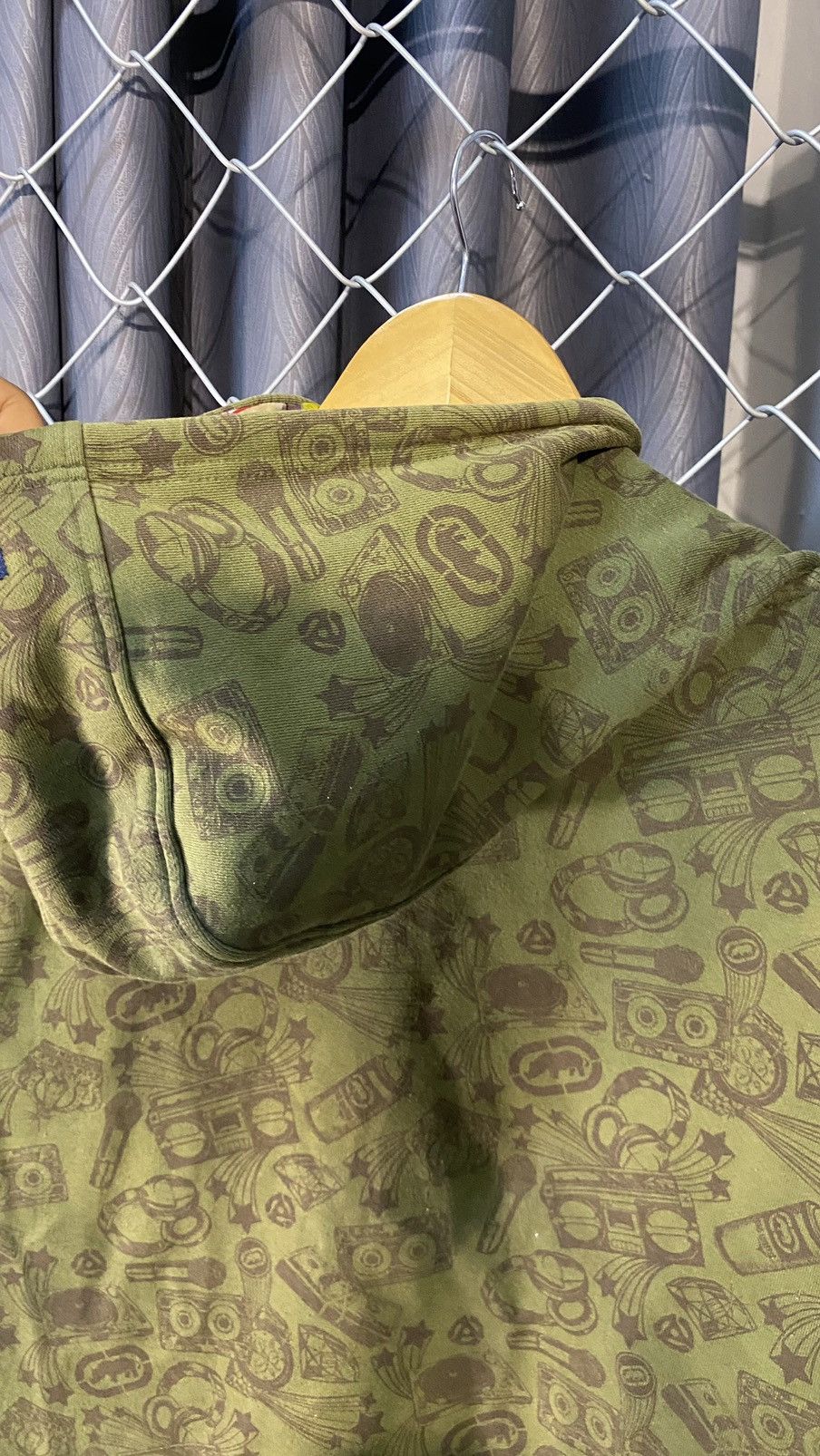 Ecko Unltd. VINTAGE y2k ECKO UNLTD HOODIE REVERSIBLE AOP MEDIUM Size US M / EU 48-50 / 2 - 8 Thumbnail