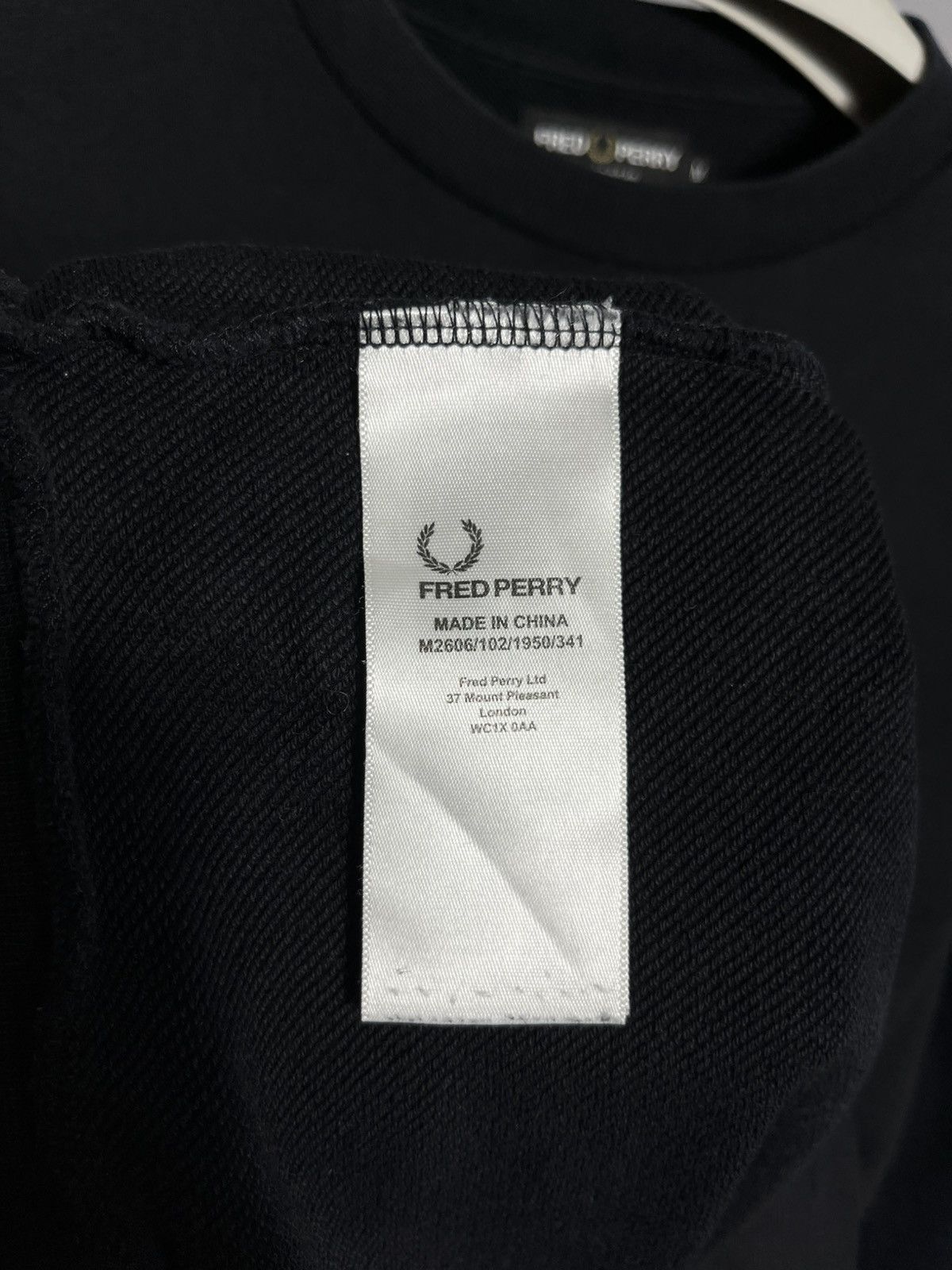 Fred Perry Fred Perry Sportswear Sweatshirt Black Cotton Big Logo Long Size US M / EU 48-50 / 2 - 5 Thumbnail