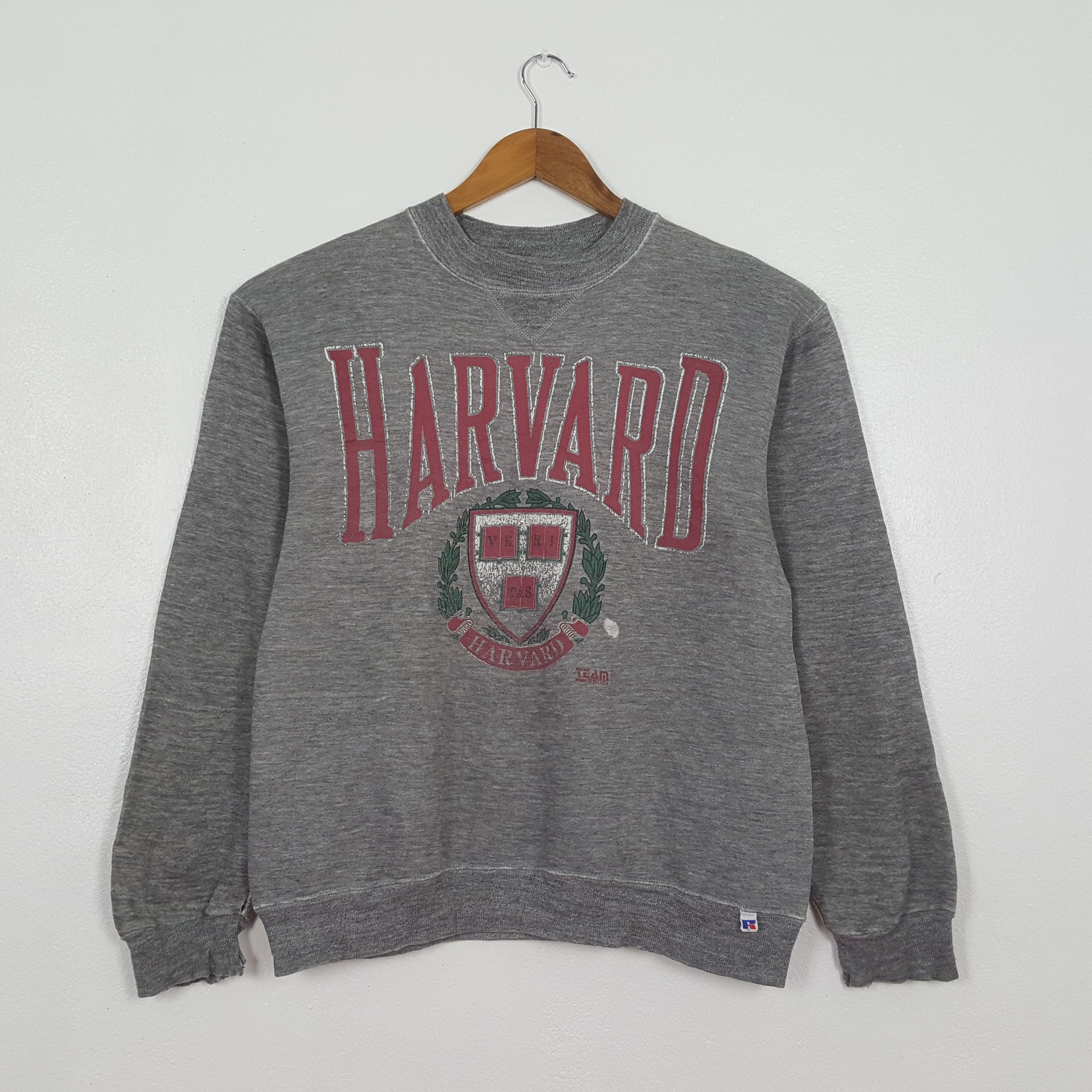 Russell Athletic Vintage Harvard University Distressed Sweatshirt C305N9 Size US M / EU 48-50 / 2 - 1 Thumbnail