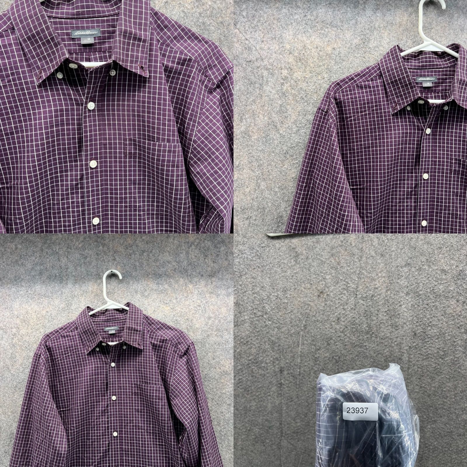 Eddie Bauer Eddie Bauer Shirt Men Medium Check Purple Vintage Button-Down Preppy Windowpane Size US M / EU 48-50 / 2 - 8 Thumbnail