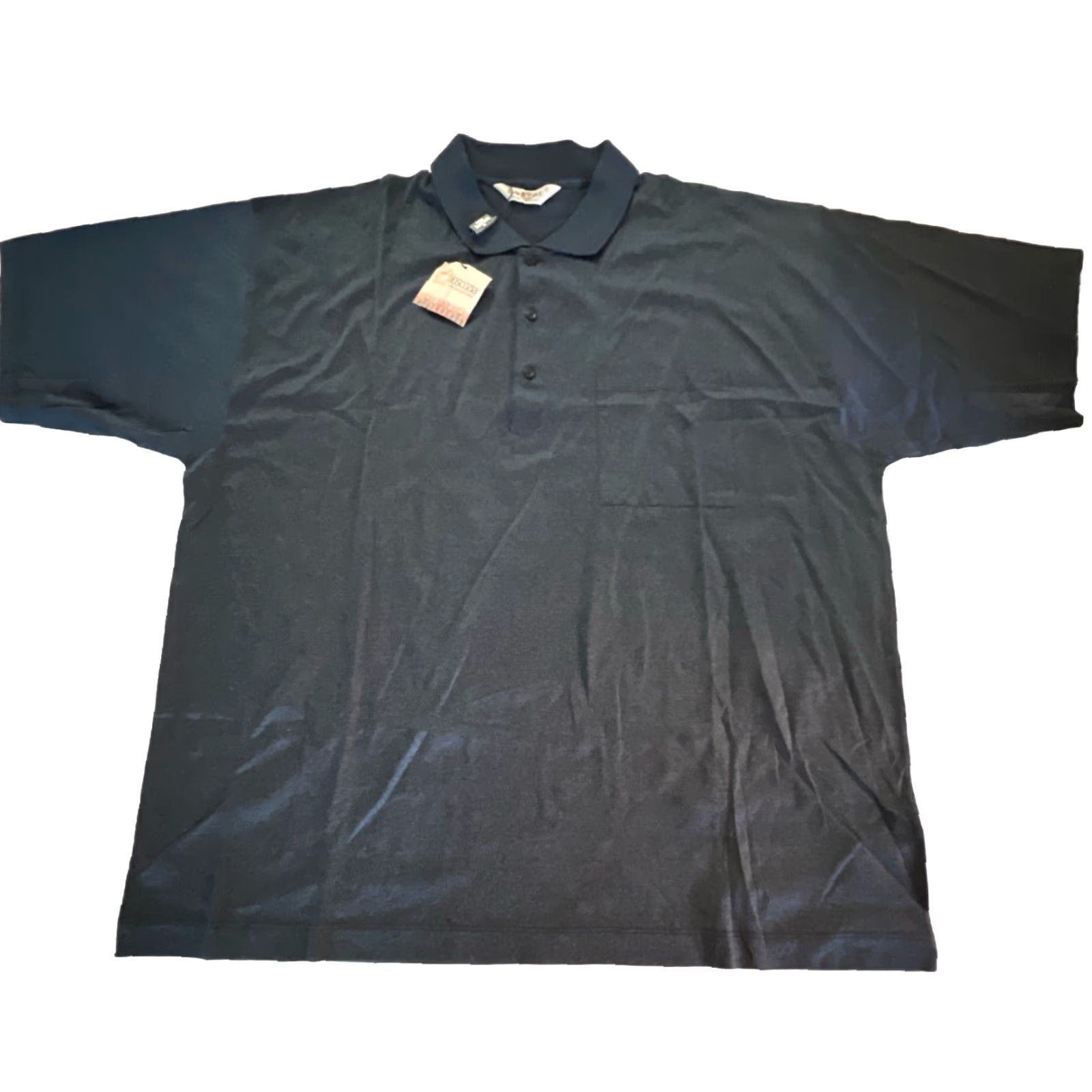 Vintage Dalmine Polo Men’s XL Short Sleeve Blue 3 Button Lightweight Cotton Italy NWT Size US XL / EU 56 / 4 - 3 Thumbnail