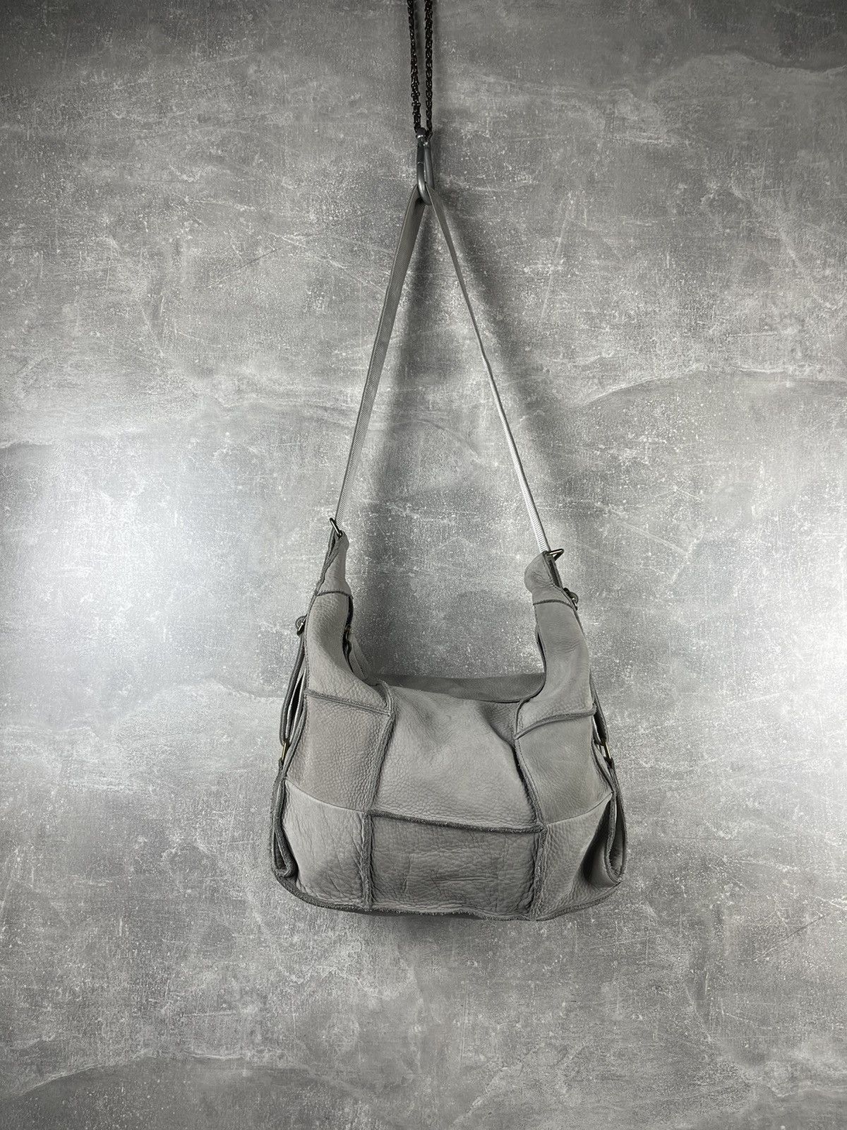 Vintage Deconstructing PatchWork Artisanal IT Leather Shoulder Bag Size ONE SIZE - 6 Thumbnail
