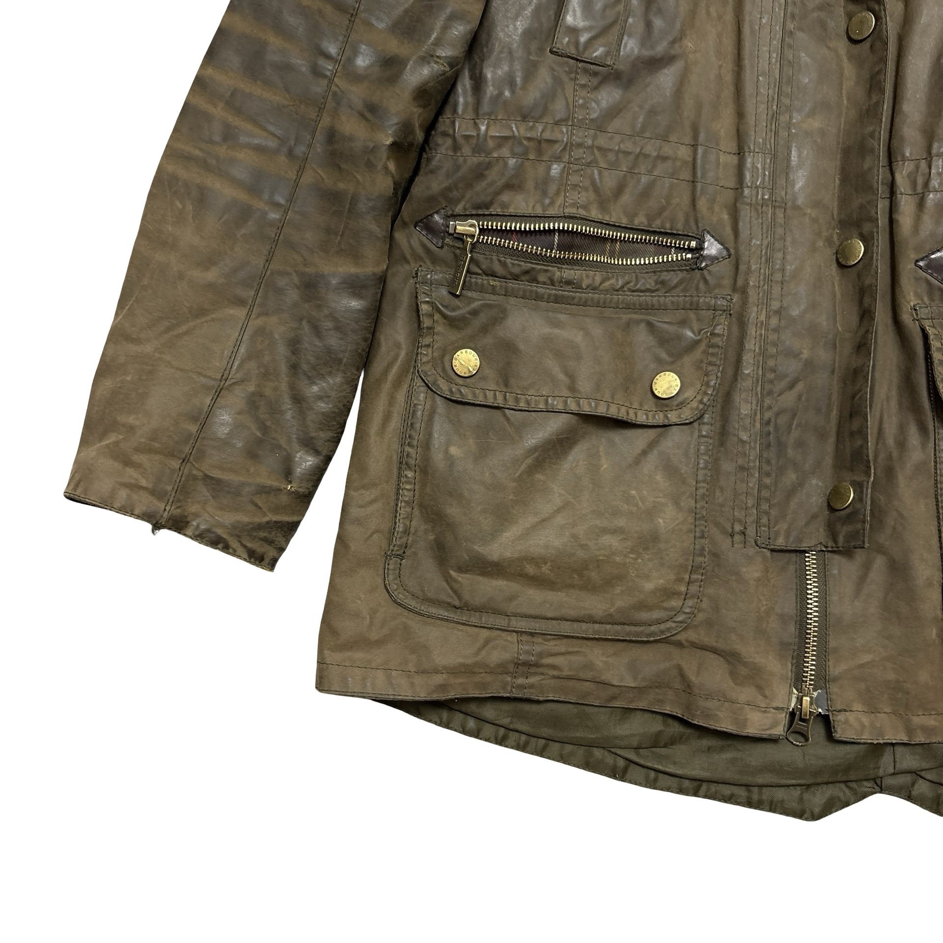 Barbour Barbour Wax Jacket Kelsall Womens Coat Faux Fur Tartan Lined Size M / US 6-8 / IT 42-44 - 12 Thumbnail