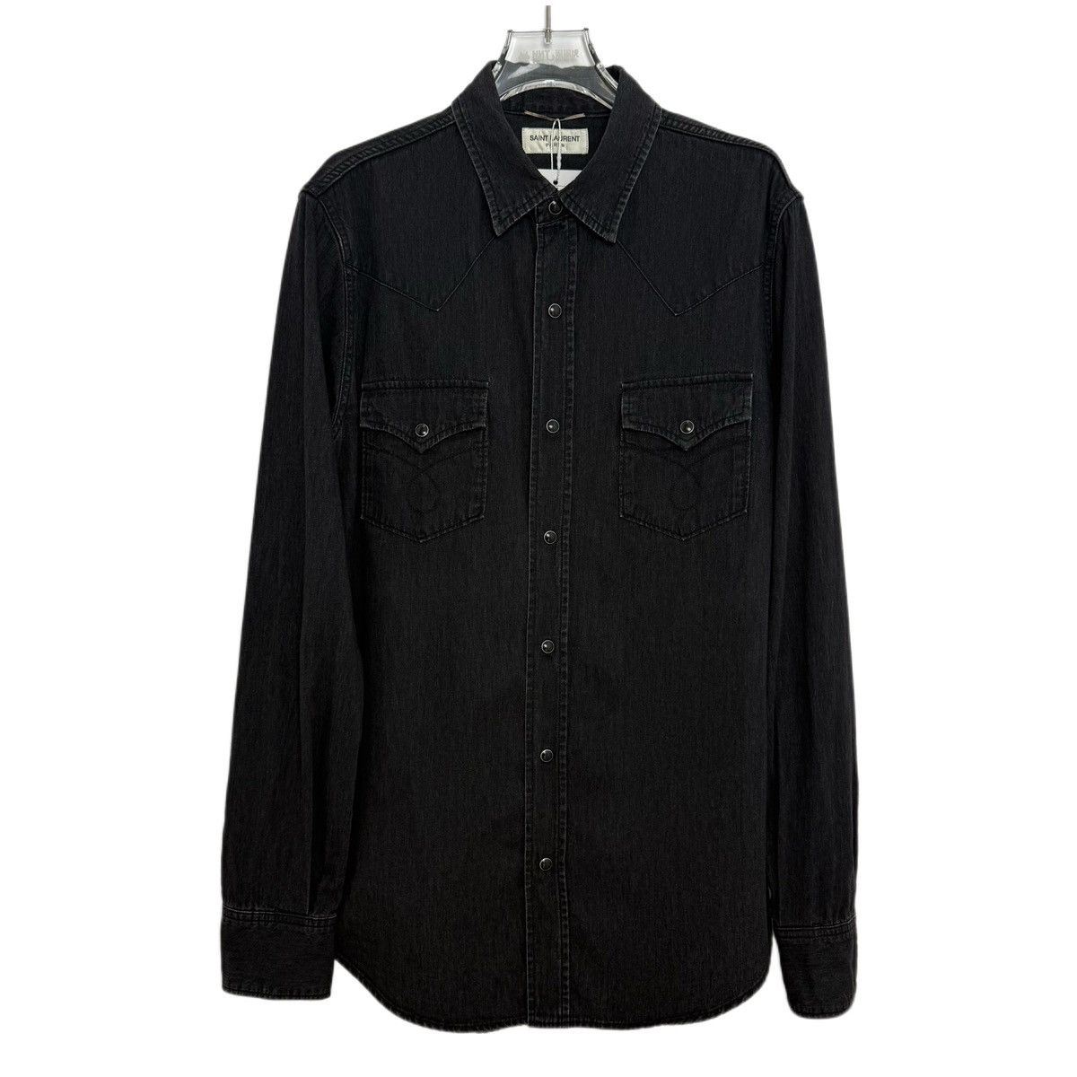 Yves Saint Laurent Yves Saint Laurent Metal Buttons Long Sleeve Shirt K26WX Size US M / EU 48-50 / 2 - 1 Thumbnail