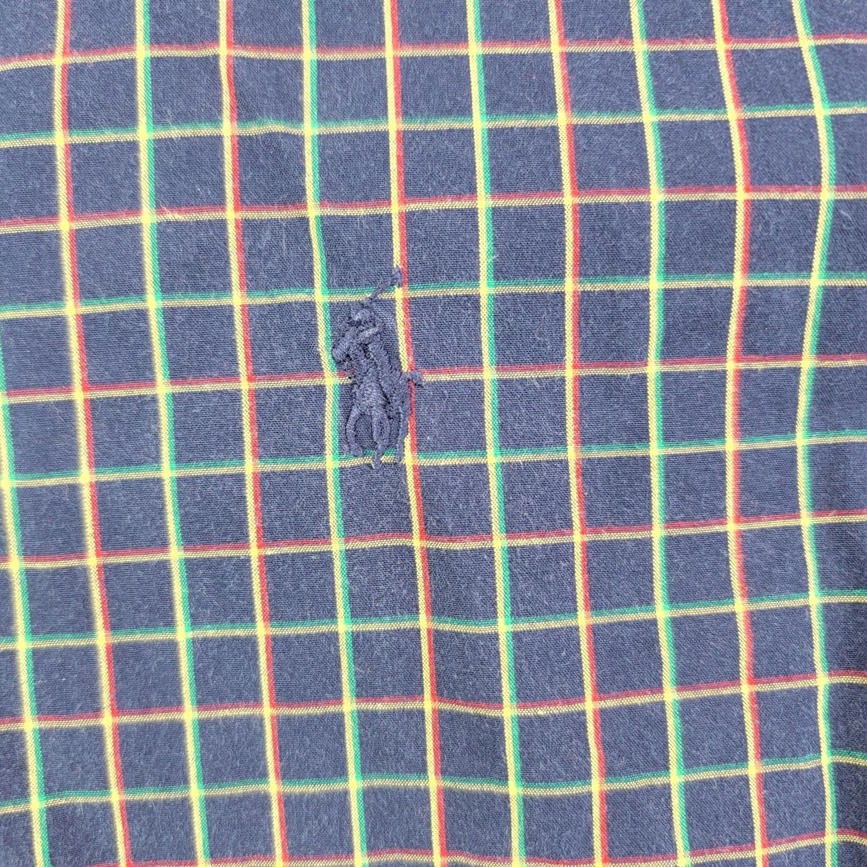 Ralph Lauren Ralph Lauren Shirt Mens Large Blue Check Long Sleeve Button Down Blake Cotton Size US L / EU 52-54 / 3 - 2 Thumbnail