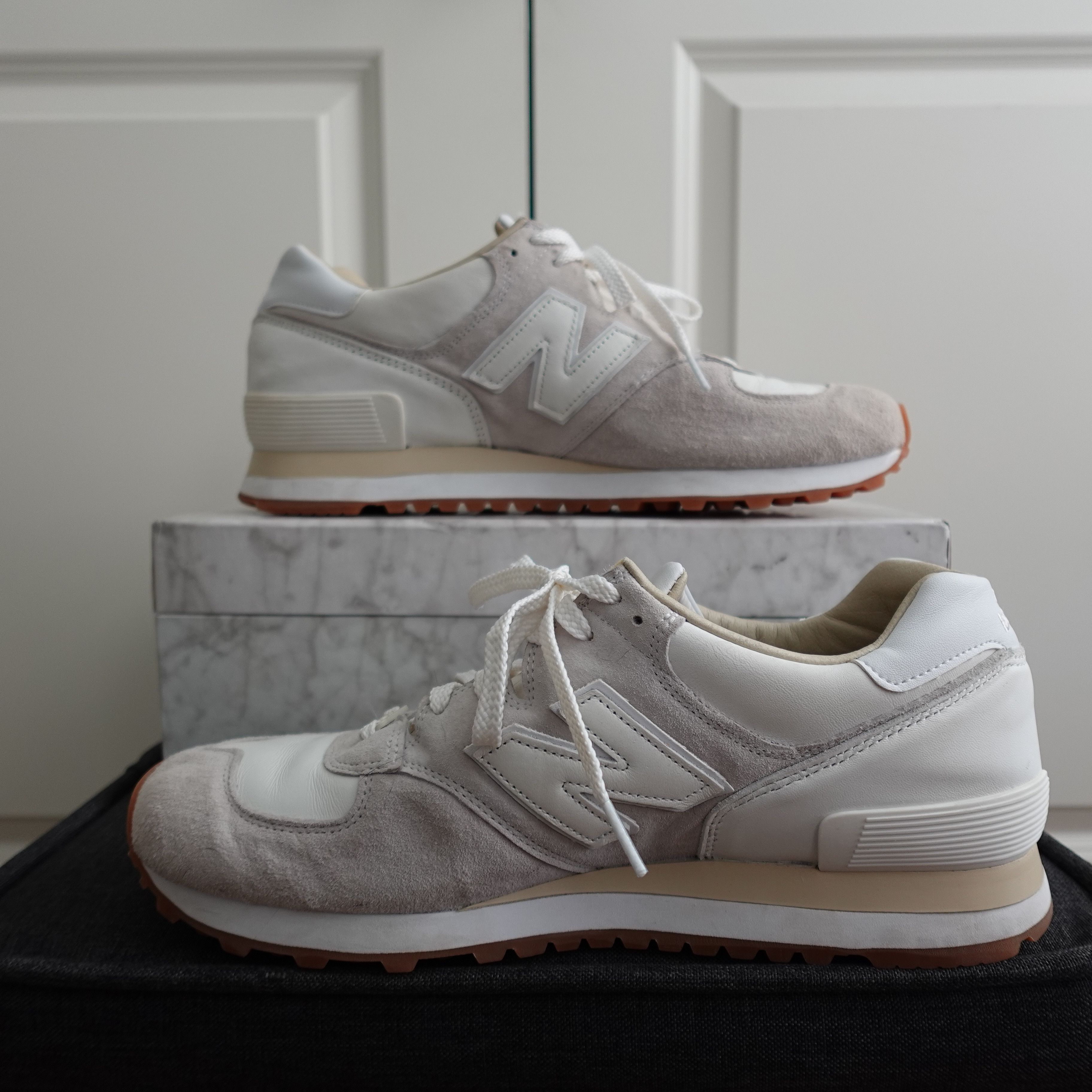 New Balance Size 12 - New Balance END. x 575 Made in England Marble Size US 12 / EU 45 - 3 Thumbnail