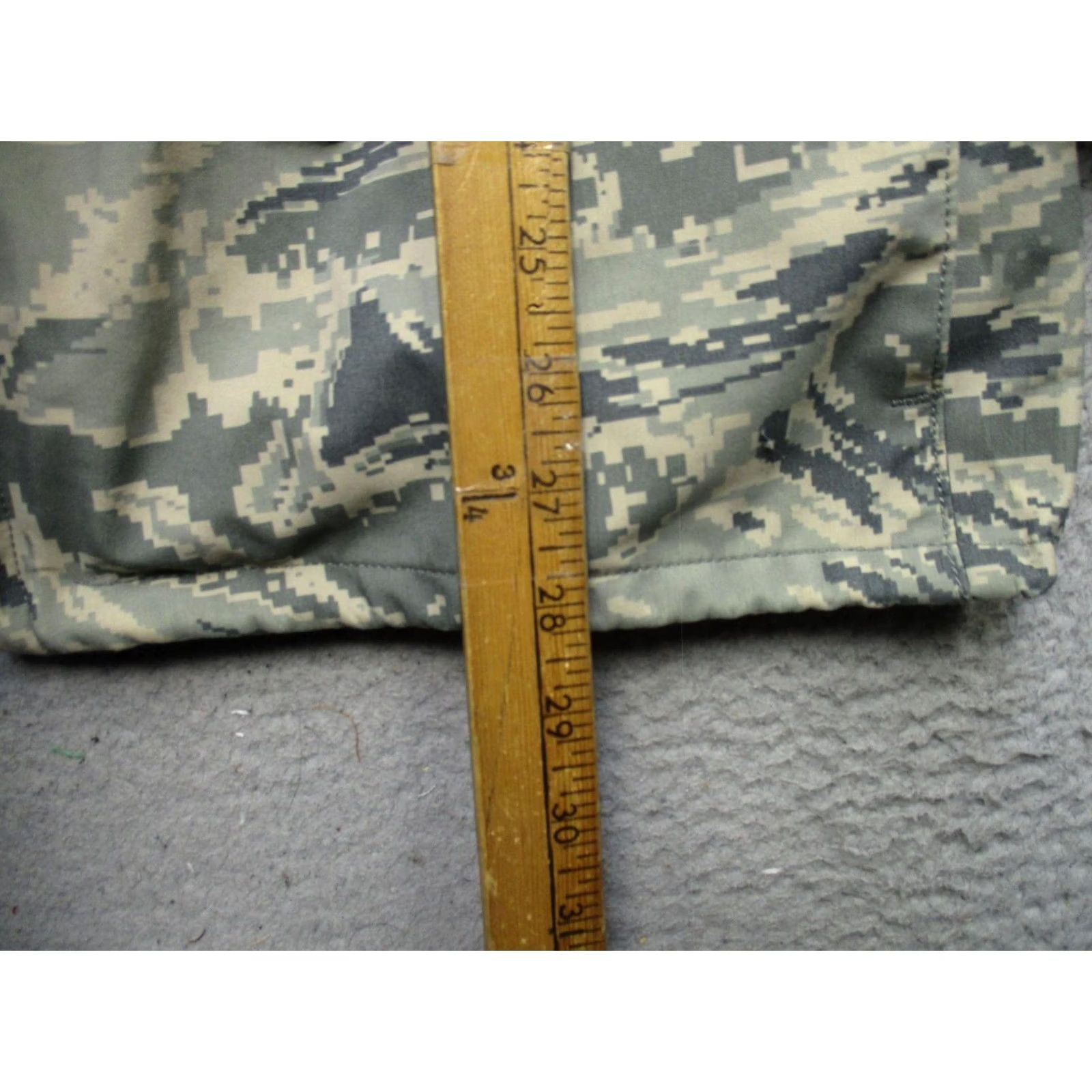 Vintage USAF APECS Parka Jacket Mens Small Short Digital Tiger Stripe Camo Hooded Valley Size US 29 - 4 Thumbnail