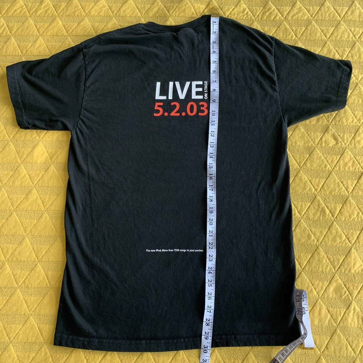 Apple × Vintage VTG Apple iPod t-shirt 2003 Unveil Live Steve Jobs Black tee Size US M / EU 48-50 / 2 - 9 Thumbnail