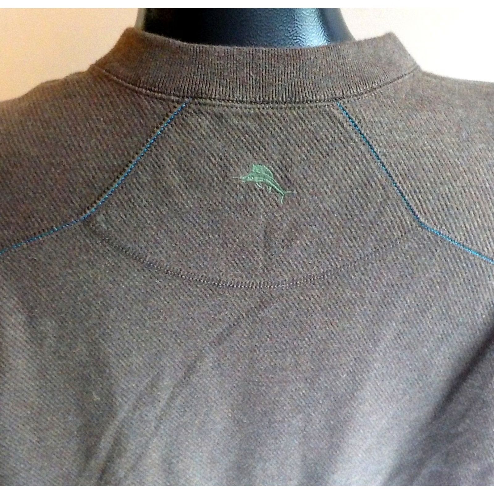 Tommy Bahama Tommy Bahama Split Crewneck Sweatshirt Reversible Brown/Green 100% Cotton XL Men Size US XL / EU 56 / 4 - 2 Thumbnail