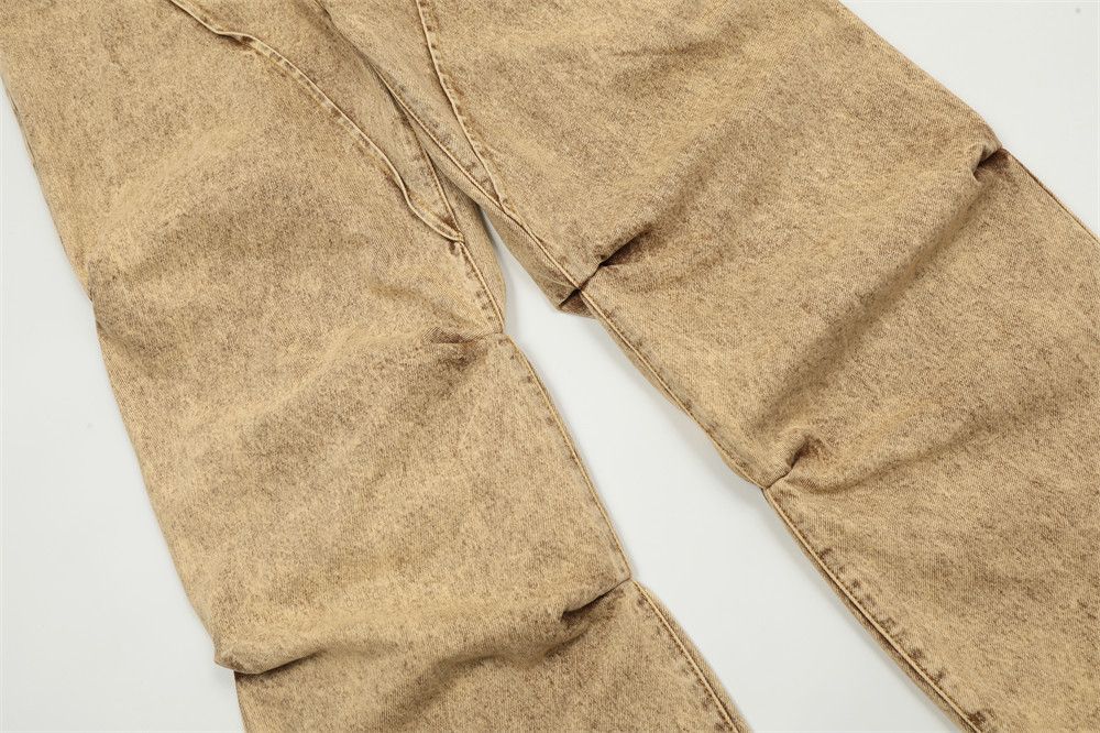 Japanese Brand × Jean Hip-hop trendy loose straight heavy washed distressed jeans Size US 32 / EU 48 - 5 Thumbnail