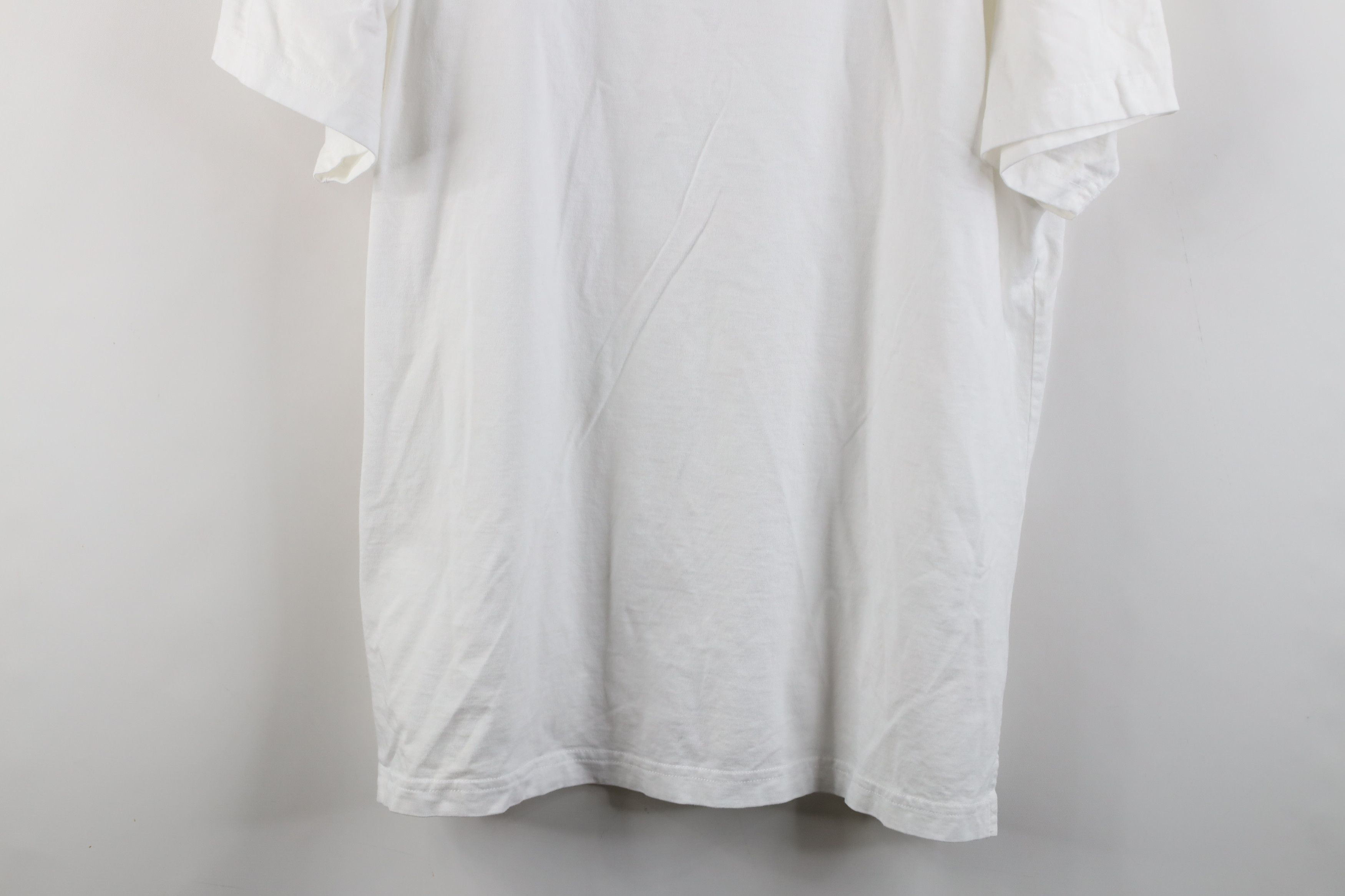 Vintage Vintage 90s Streetwear Cotton Short Sleeve T-Shirt White Size 3XL / US 20-22 - 3 Thumbnail