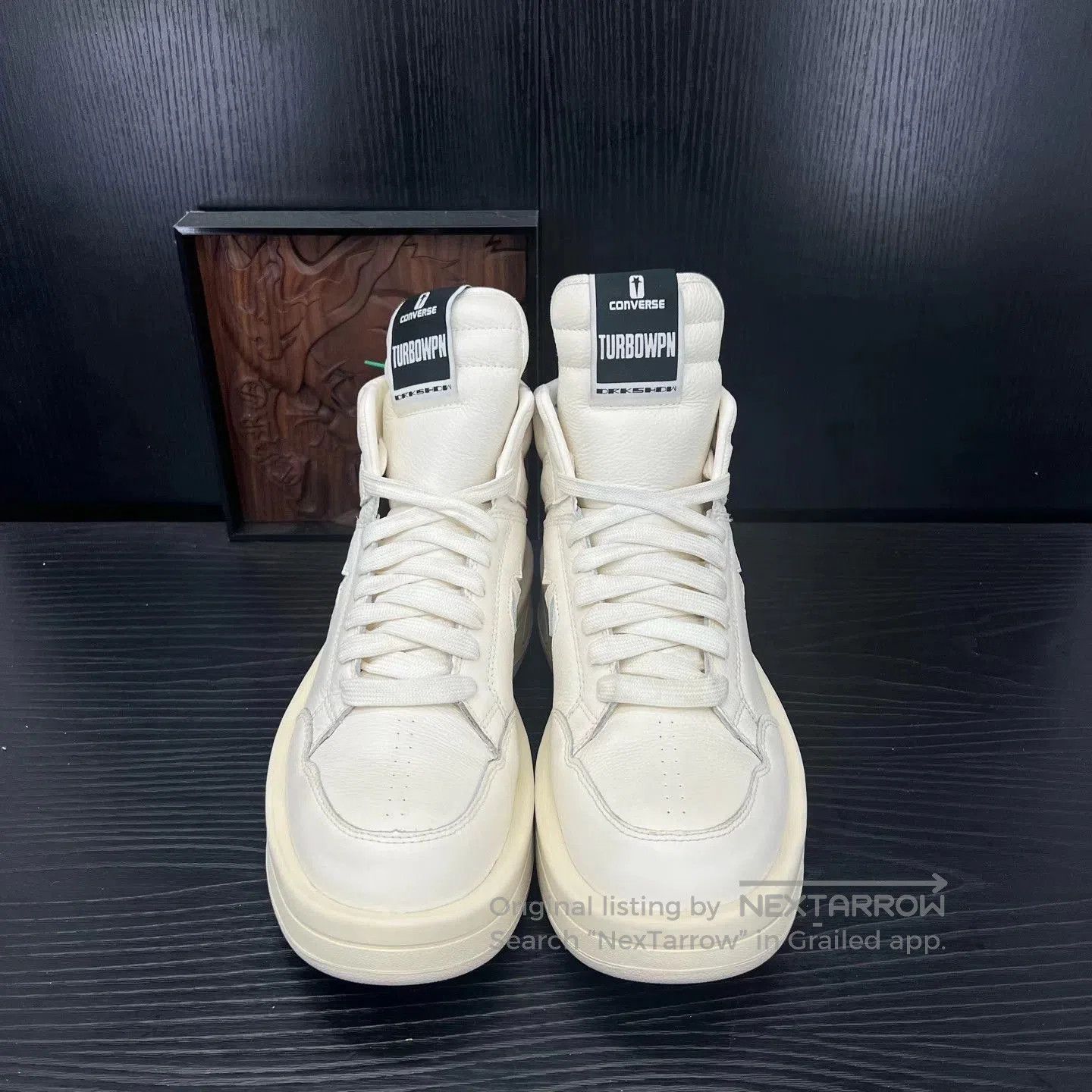 Converse White High-Top Sneakers Size 12. Size US 12 / EU 45 - 4 Thumbnail