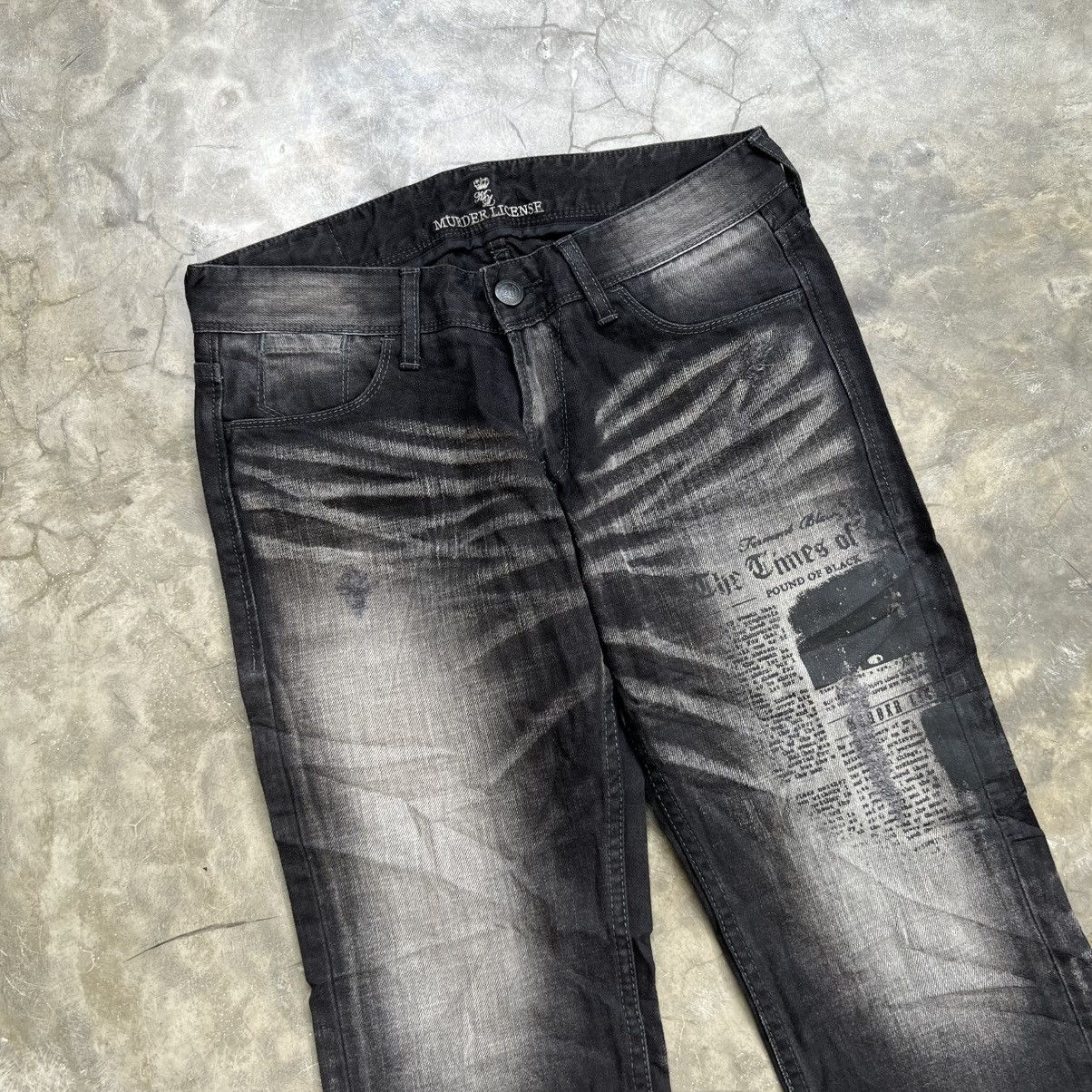 Murder License Murder License Vkei Style Poem Studed Distressed Jeans Size US 32 / EU 48 - 3 Thumbnail