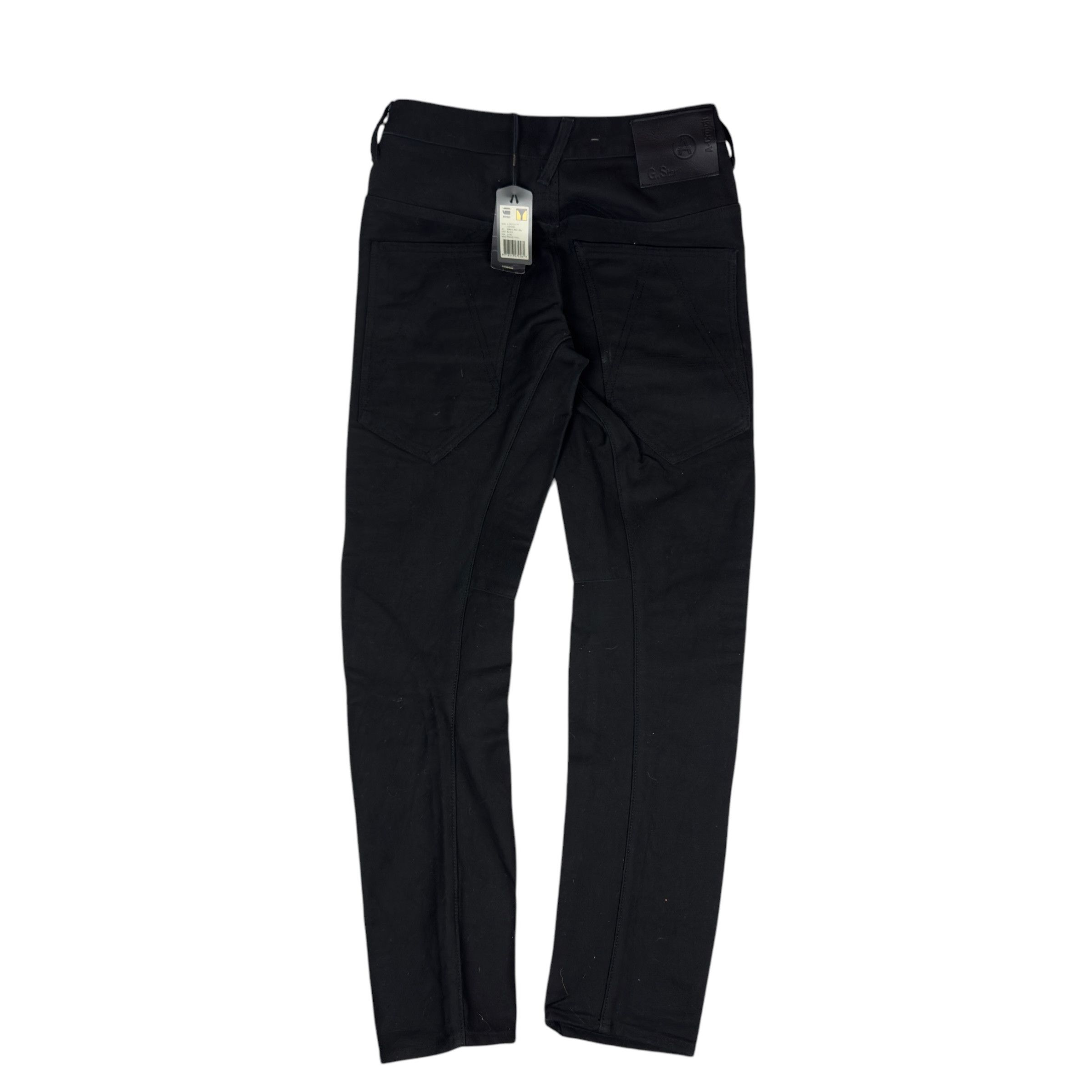 G-Star G-Star Raw Men's Black A-Crotch PT Tapered Fit Jeans 27x32 Size US 27 - 3 Thumbnail