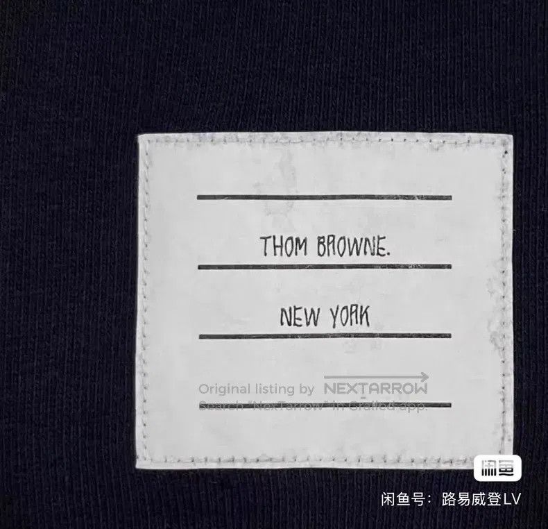 Thom Browne Thom Browne Navy Blue Side Striped Knit Sporty Casual Trou Size 25" / US 0 / IT 36 - 5 Thumbnail