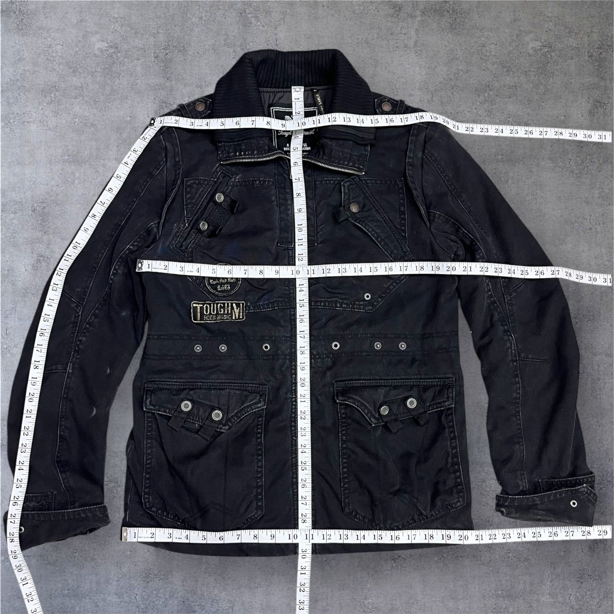 ROCKSMITH 🔥Grunge🔥Vintage Tough Jeansmith Rock & Roll Canvas Jacket Size US M / EU 48-50 / 2 - 20 Thumbnail