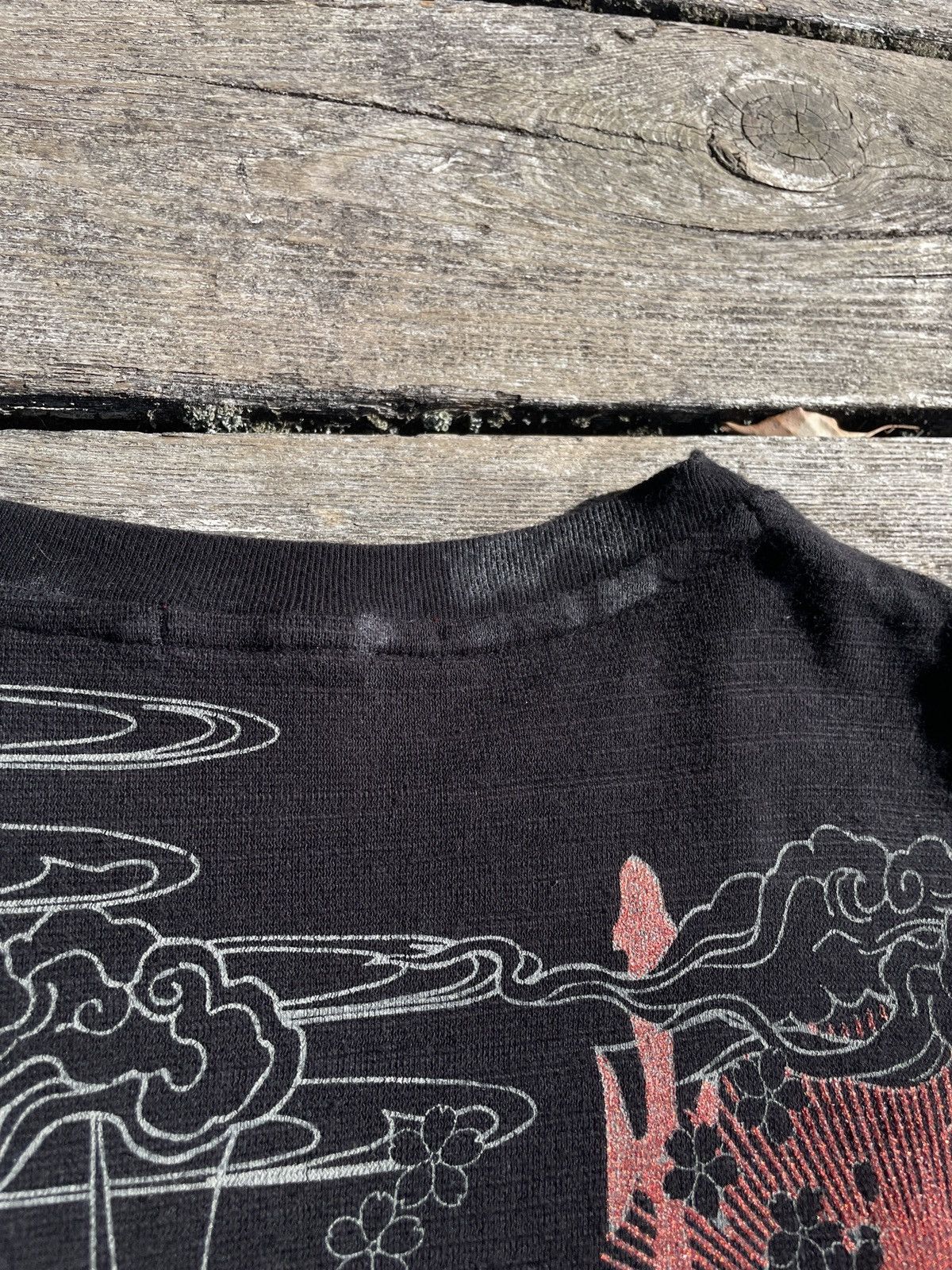 If Six Was Nine 2000s Japanese Yakuza Giltter Tattoo Long Sleeve Tee Archive Size US M / EU 48-50 / 2 - 11 Thumbnail