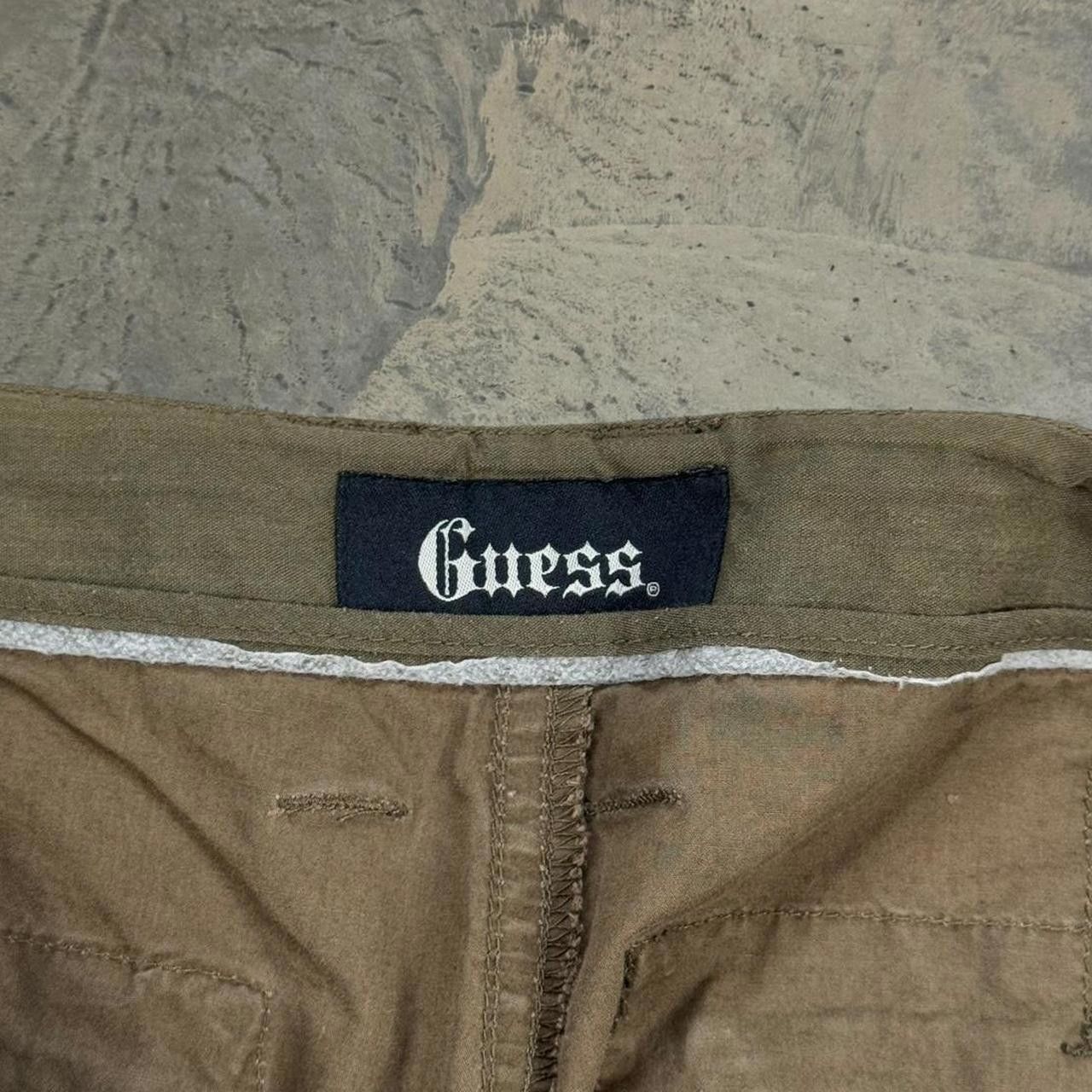 Guess × Vintage Vintage Y2K Insanely Faded Guess Cargo Shorts Size US 36 / EU 52 - 7 Thumbnail