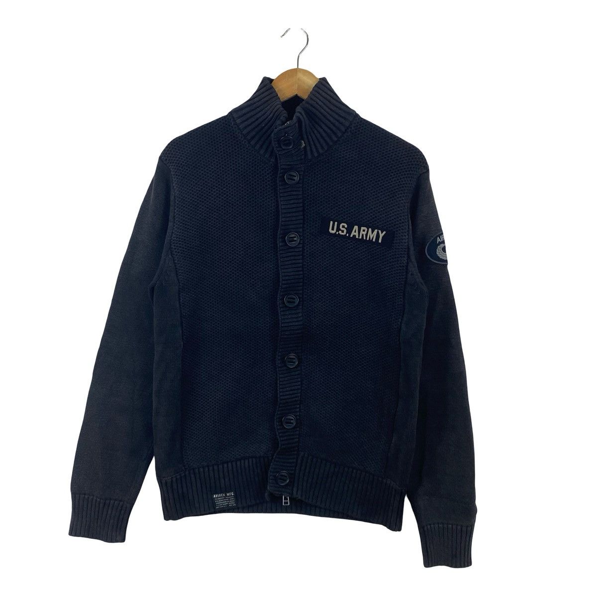 Avirex AVIREX U.S ARMY Military Knit Cardigan Sweater Button Up Size US L / EU 52-54 / 3 - 5 Thumbnail