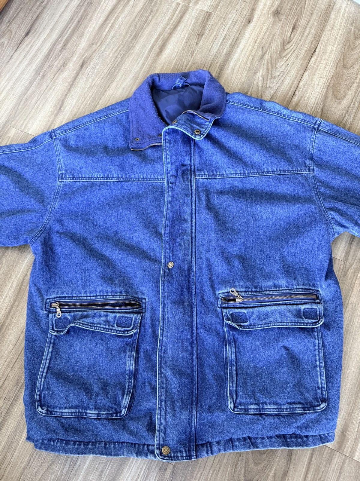 Arizona Jean Co. Arizona Jean Company Jacket Mens XL Blue Denim Trucker Coat Size US XL / EU 56 / 4 - 2 Thumbnail