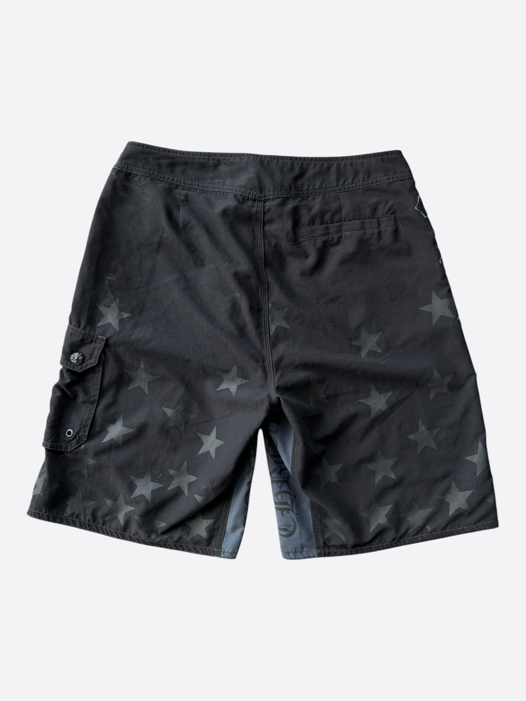 Chrome Hearts Chrome Hearts Black Star Cross Patch Swimshorts Size US 34 / EU 50 - 2 Thumbnail