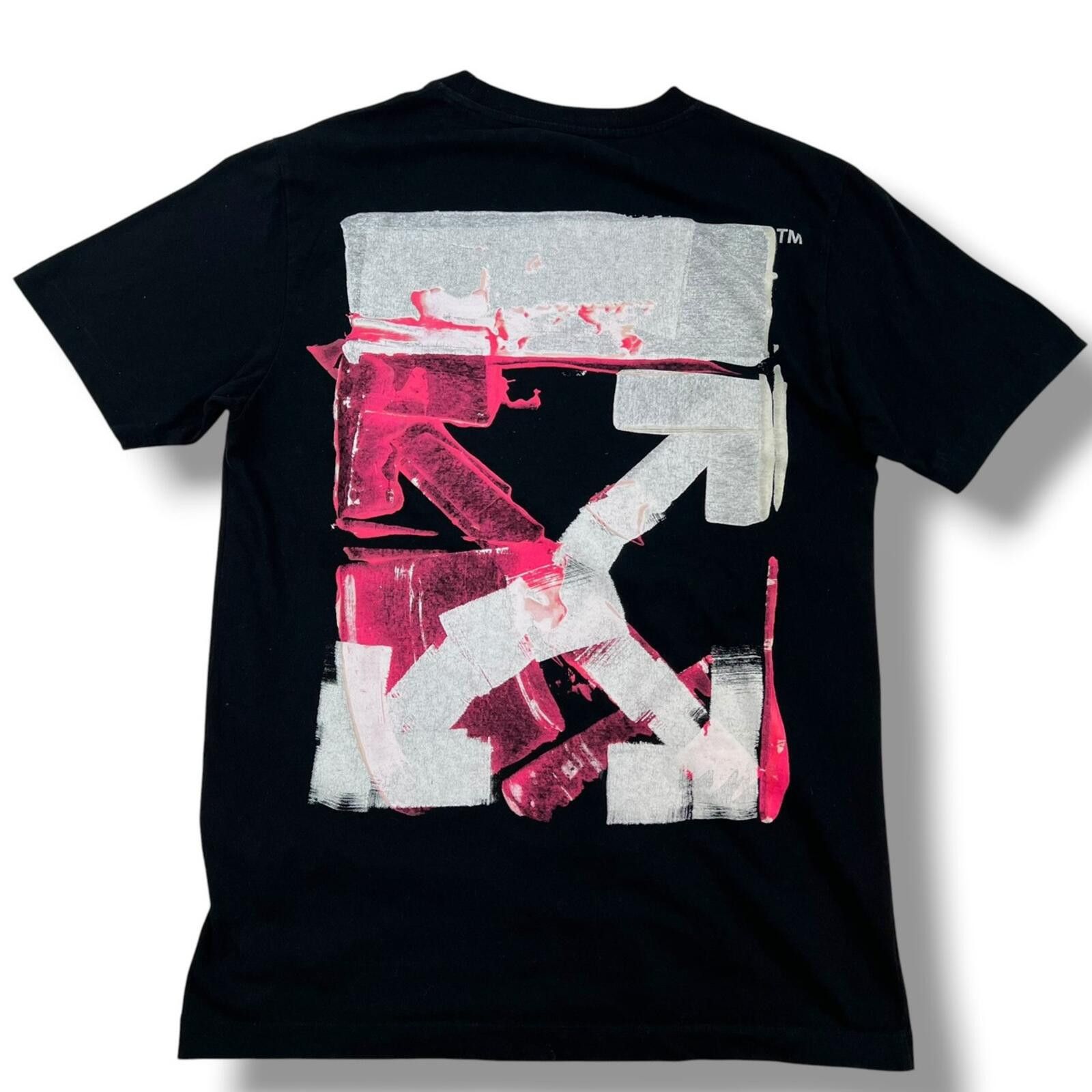 Off-White Off-White Acrylic Arrows Black T Shirt Size US M / EU 48-50 / 2 - 2 Thumbnail