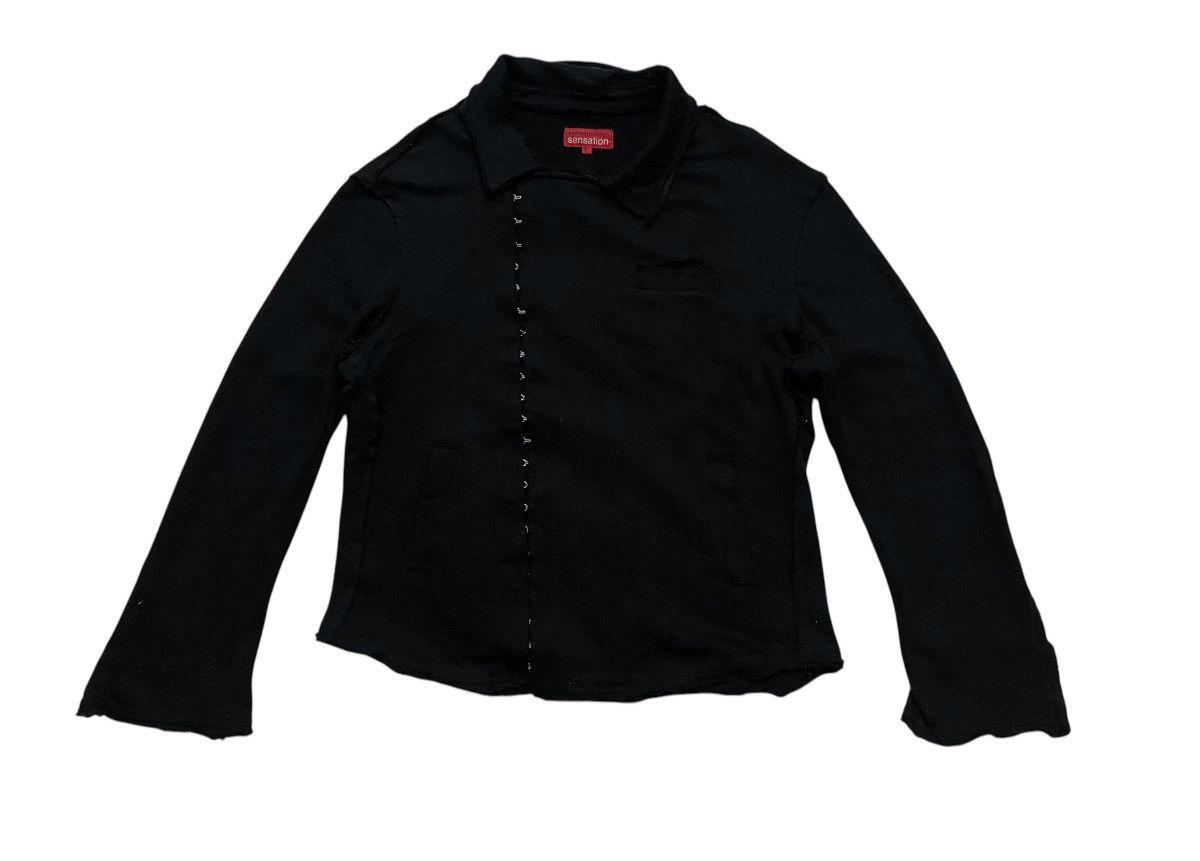 If Six Was Nine 2000s SEMANTIC DESIGN COTTON JACKET CROSS DESIGN Size US L / EU 52-54 / 3 - 3 Thumbnail