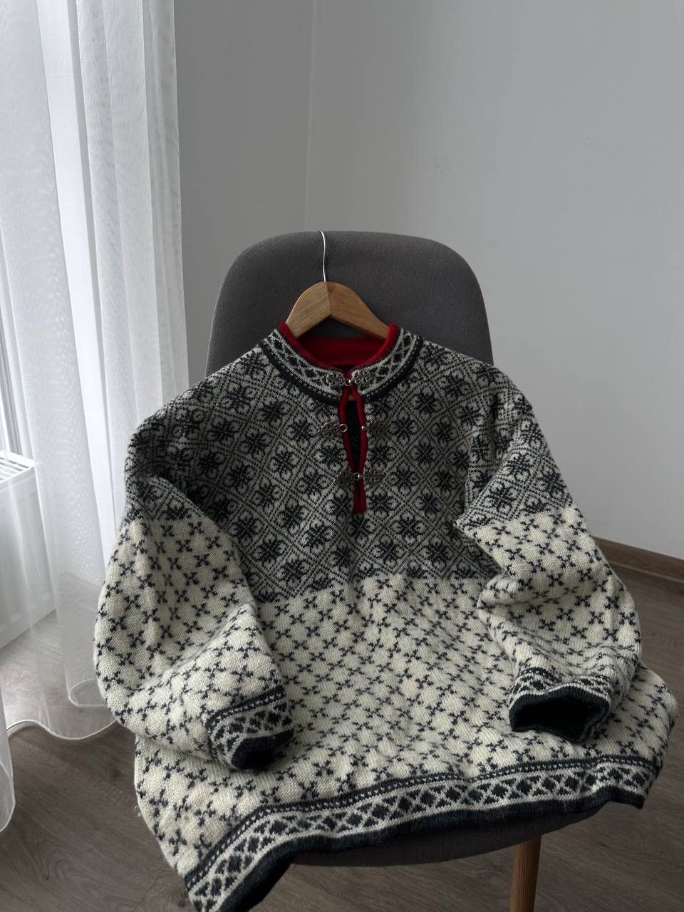 Japanese Brand × Vintage Vintage Nordic Jumper Fair Isle Wool Sweater Size L / US 10 / IT 46 - 7 Thumbnail
