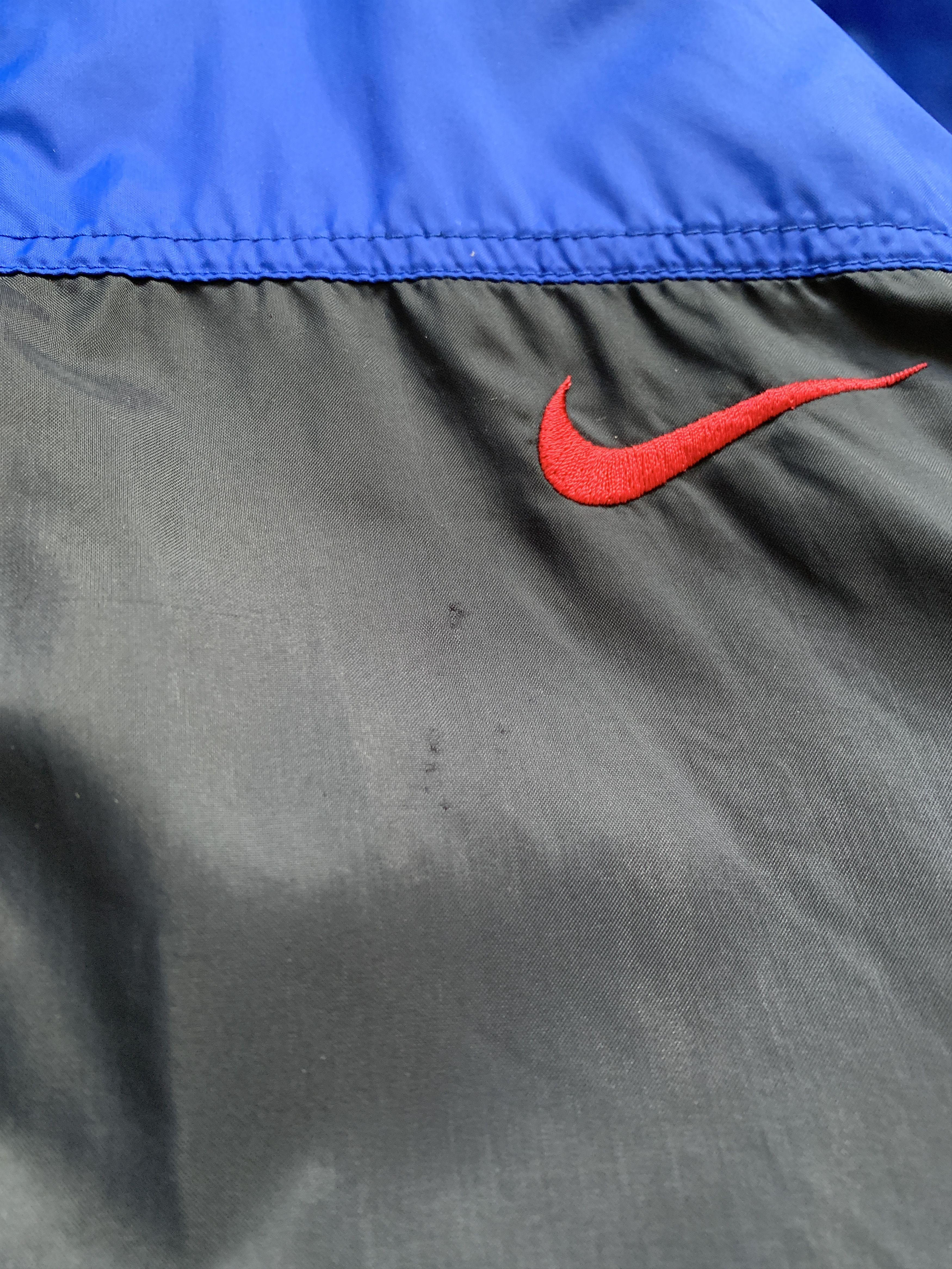 Nike × Vintage Vintage Nike Nylon Jacket Big Logo Baggy Crazy 90s Size US XL / EU 56 / 4 - 7 Thumbnail