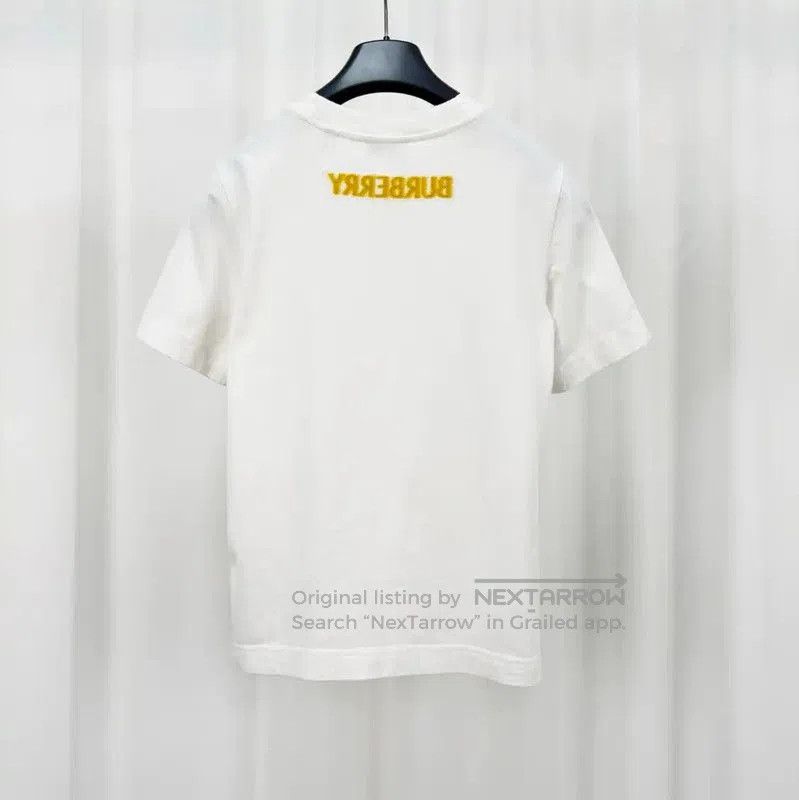 Burberry Burberry White Logo Print Short Sleeve T-Shirt. Size XS / US 0-2 / IT 36-38 - 2 Thumbnail