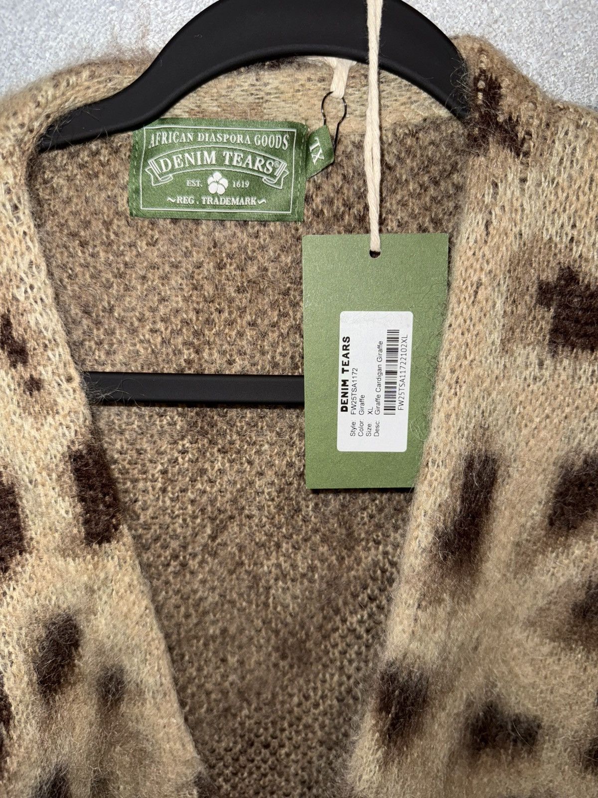 DENIM TEARS Denim Tears Giraffe Cardigan XL Size US XL / EU 56 / 4 - 2 Thumbnail