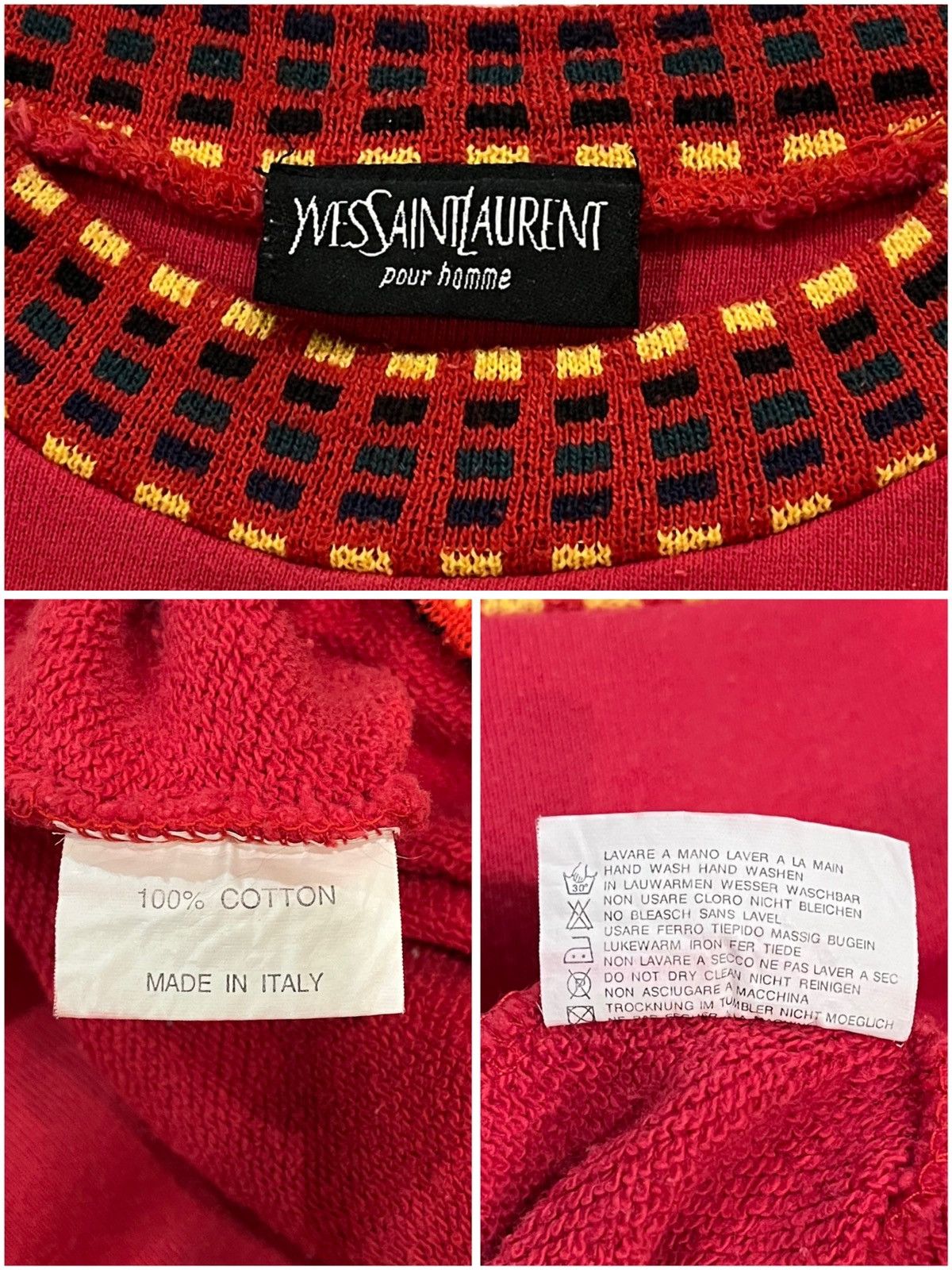 Yves Saint Laurent VINTAGE YVES SAINT LAURENT EMBROIDERY YSL SWEATSHIRT Size US M / EU 48-50 / 2 - 5 Thumbnail