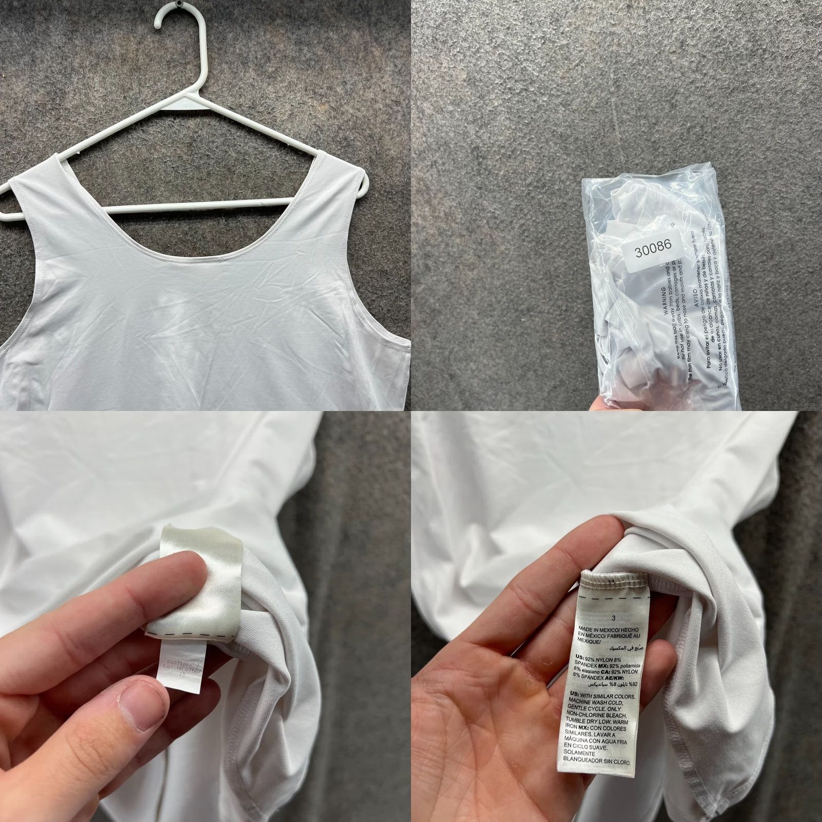 Vintage Chico'S Womens 3 Sleeve Tank Top - Vintage Nylon Shirt Size XS / US 0-2 / IT 36-38 - 8 Thumbnail