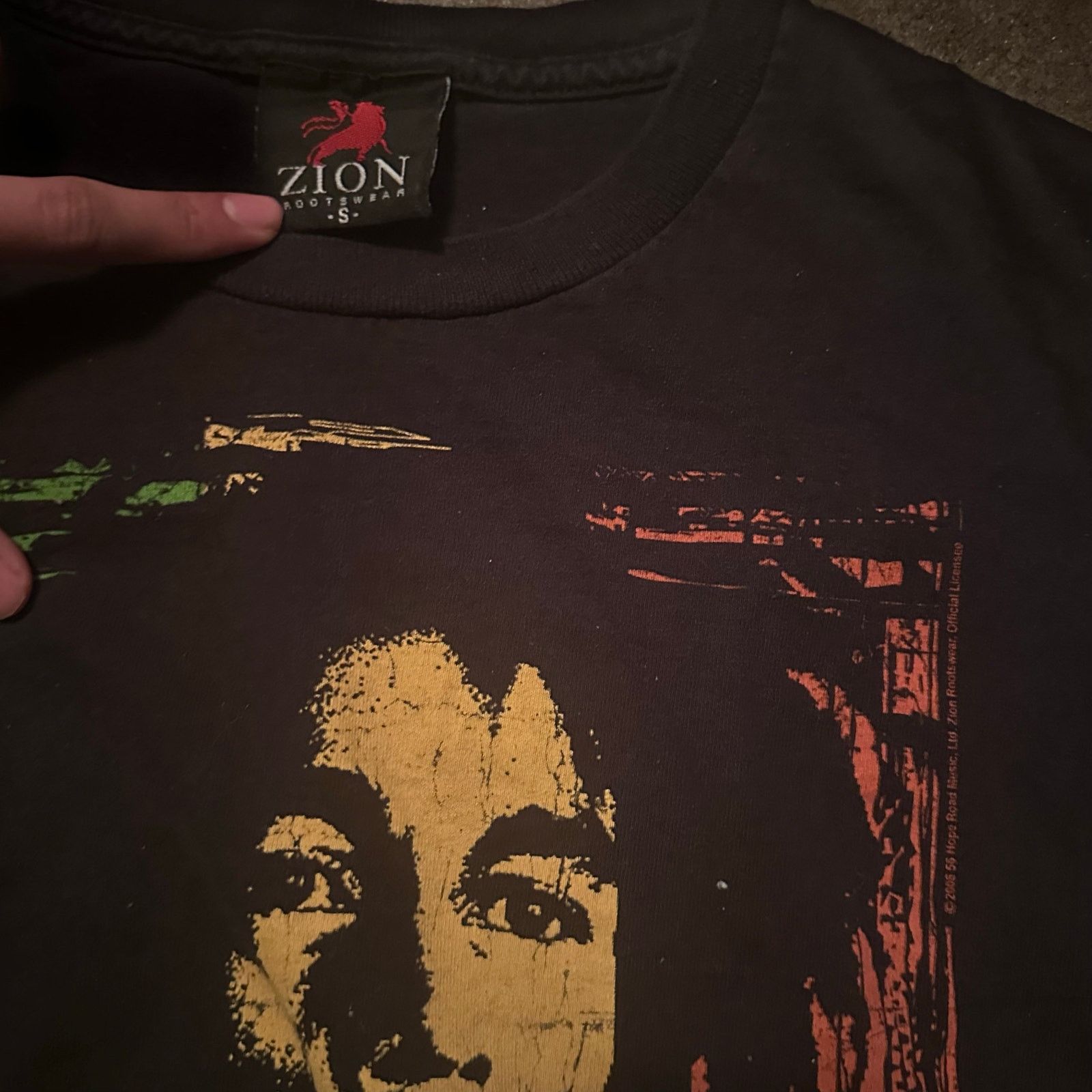 Bob Marley × Zion Rootswear vintage zion bob marley spell out design graphic tee shirt Size US S / EU 44-46 / 1 - 2 Thumbnail